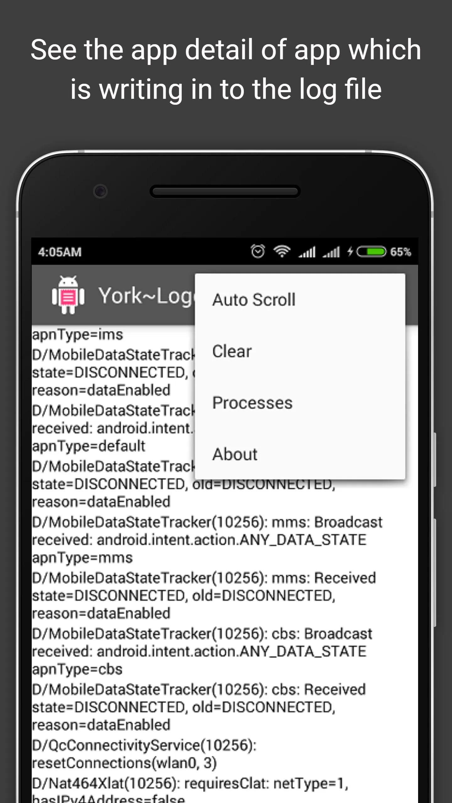 York Logcat | Indus Appstore | Screenshot