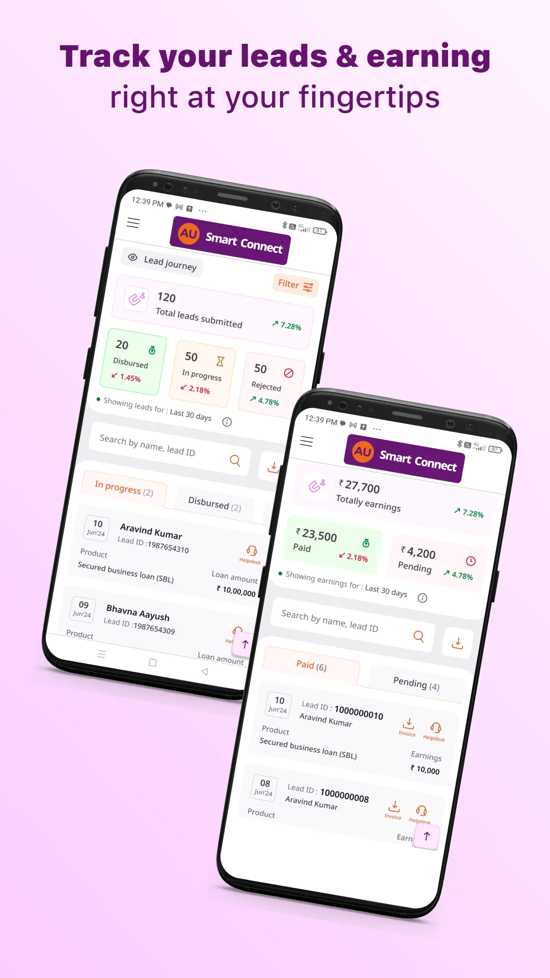 AU Smart Connect (Fincare Biz) | Indus Appstore | Screenshot