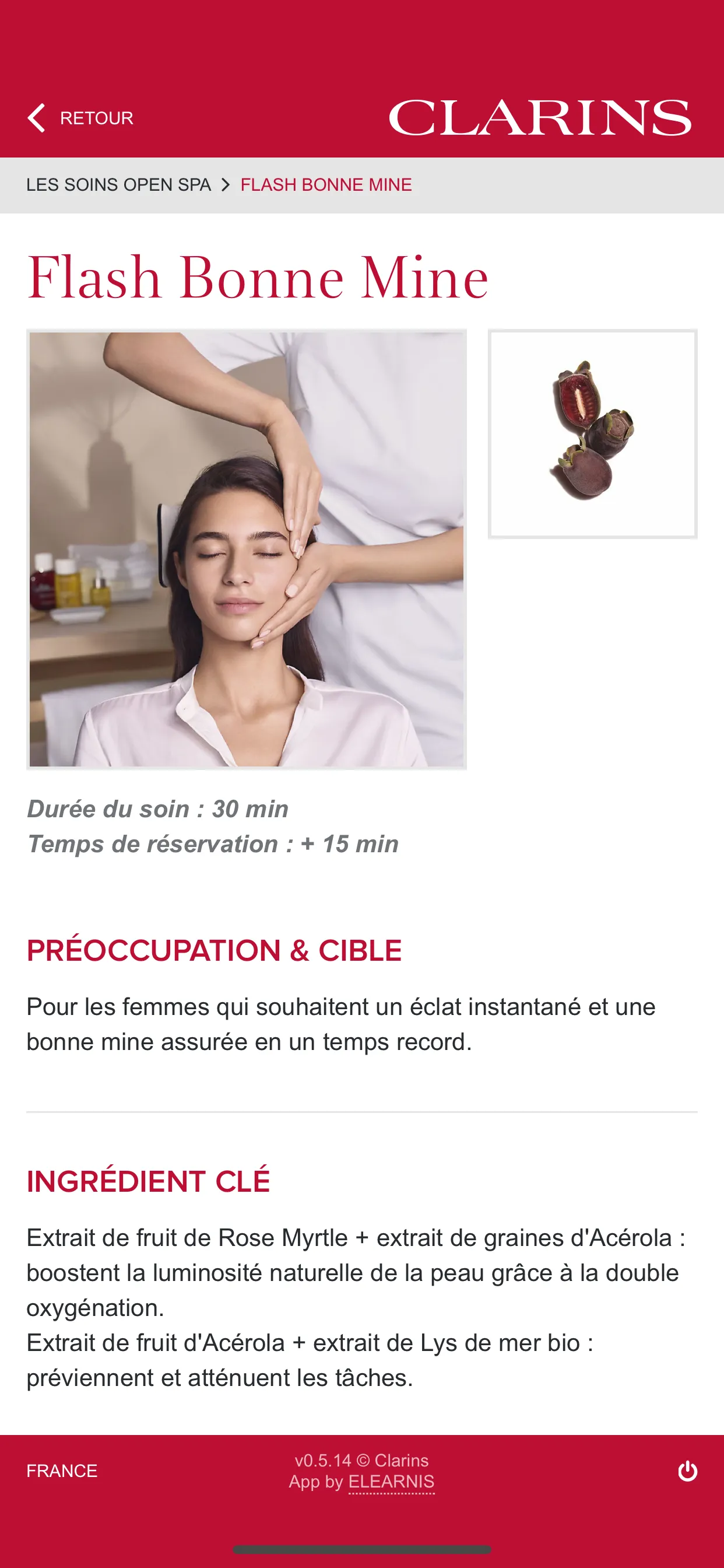 Bibliothèque SPA Clarins | Indus Appstore | Screenshot