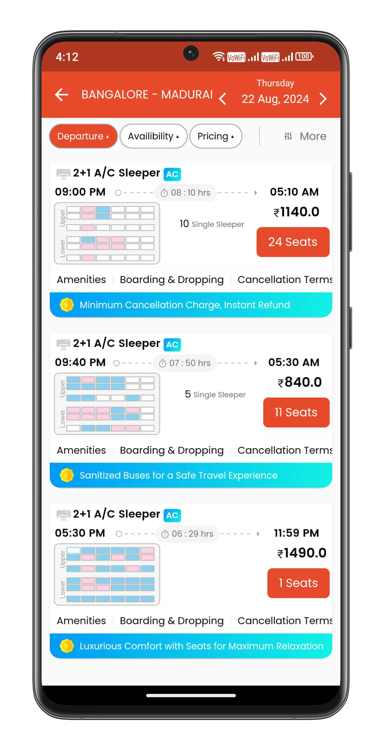 VKV Travels - Bus Tickets | Indus Appstore | Screenshot