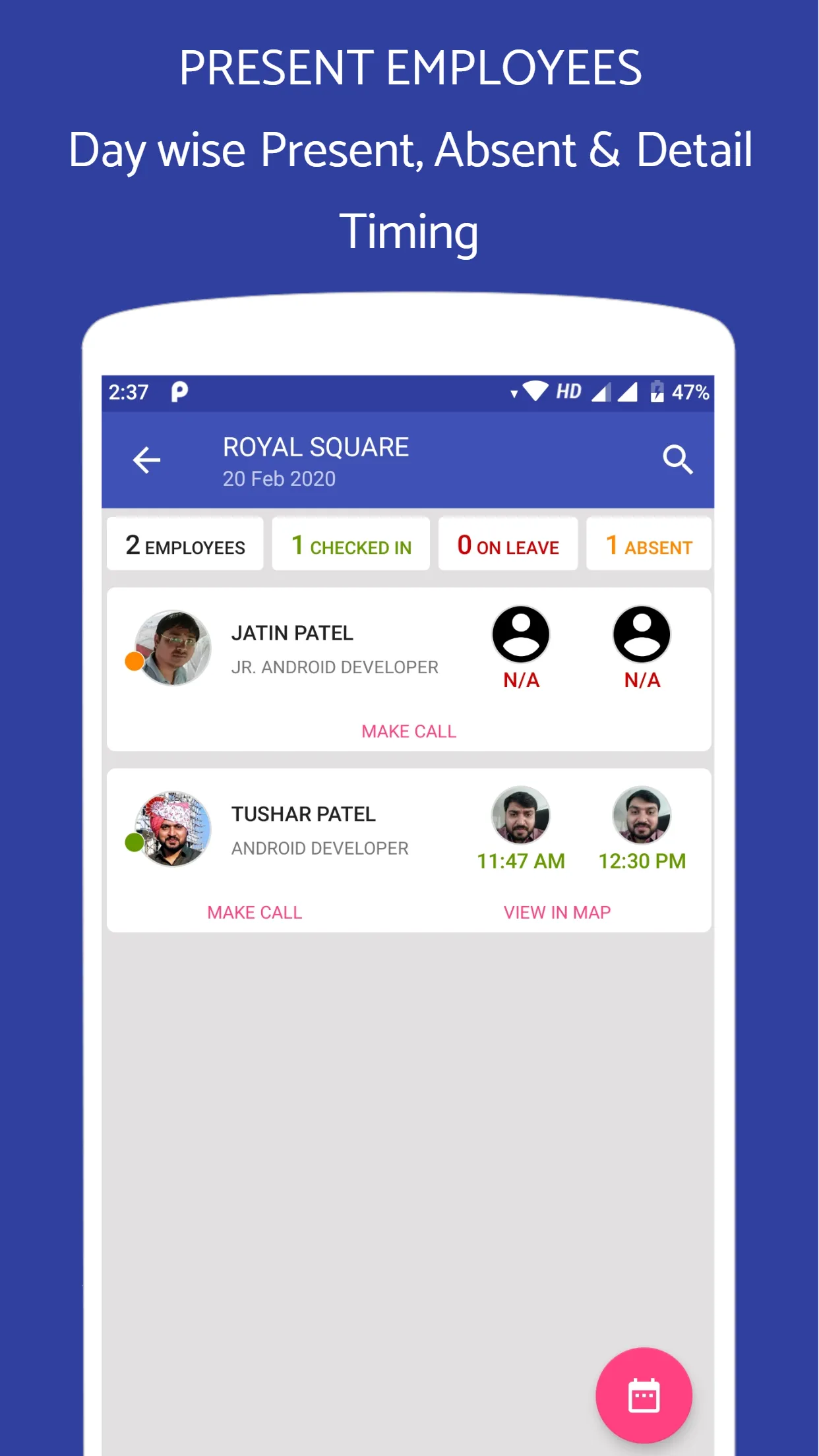 Employee Attendance App | Indus Appstore | Screenshot