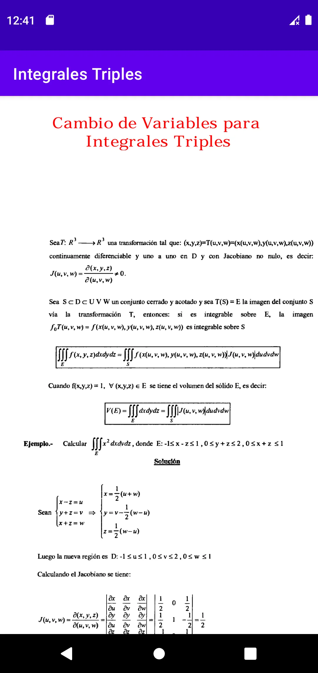 Integrales Triples | Indus Appstore | Screenshot