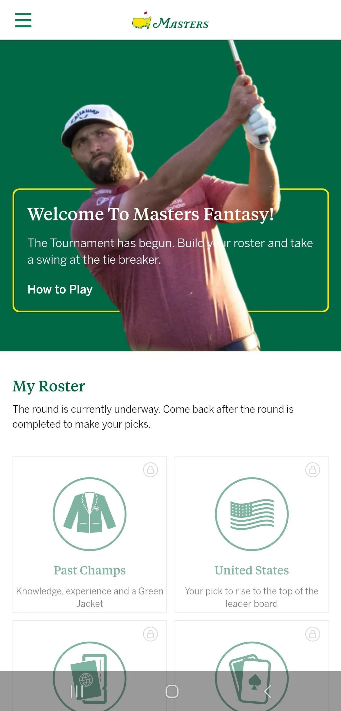 The Masters Golf Tournament | Indus Appstore | Screenshot