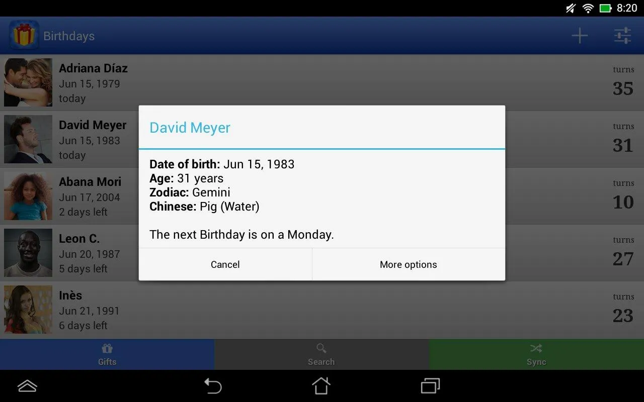 Birthdays: Reminder & calendar | Indus Appstore | Screenshot