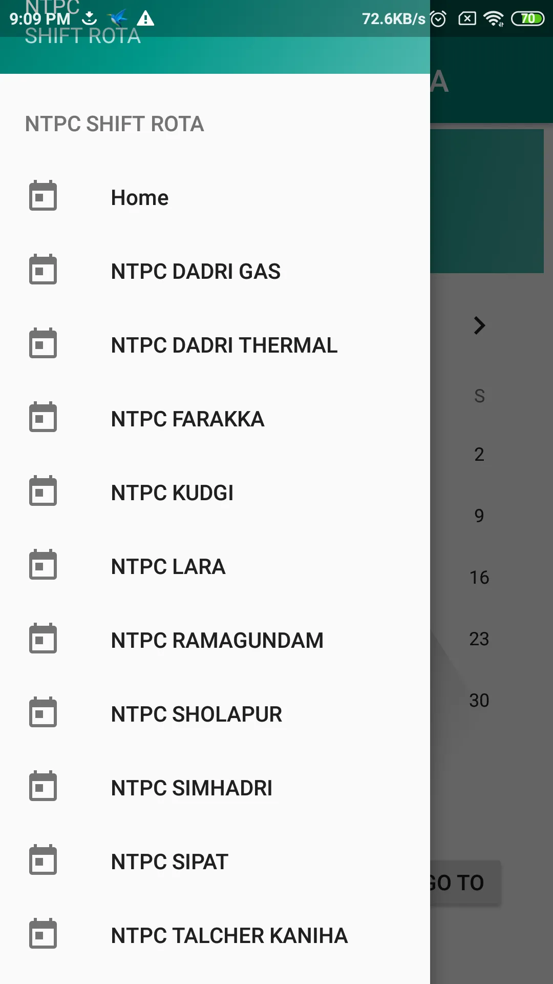 NTPC Shift rota | Indus Appstore | Screenshot