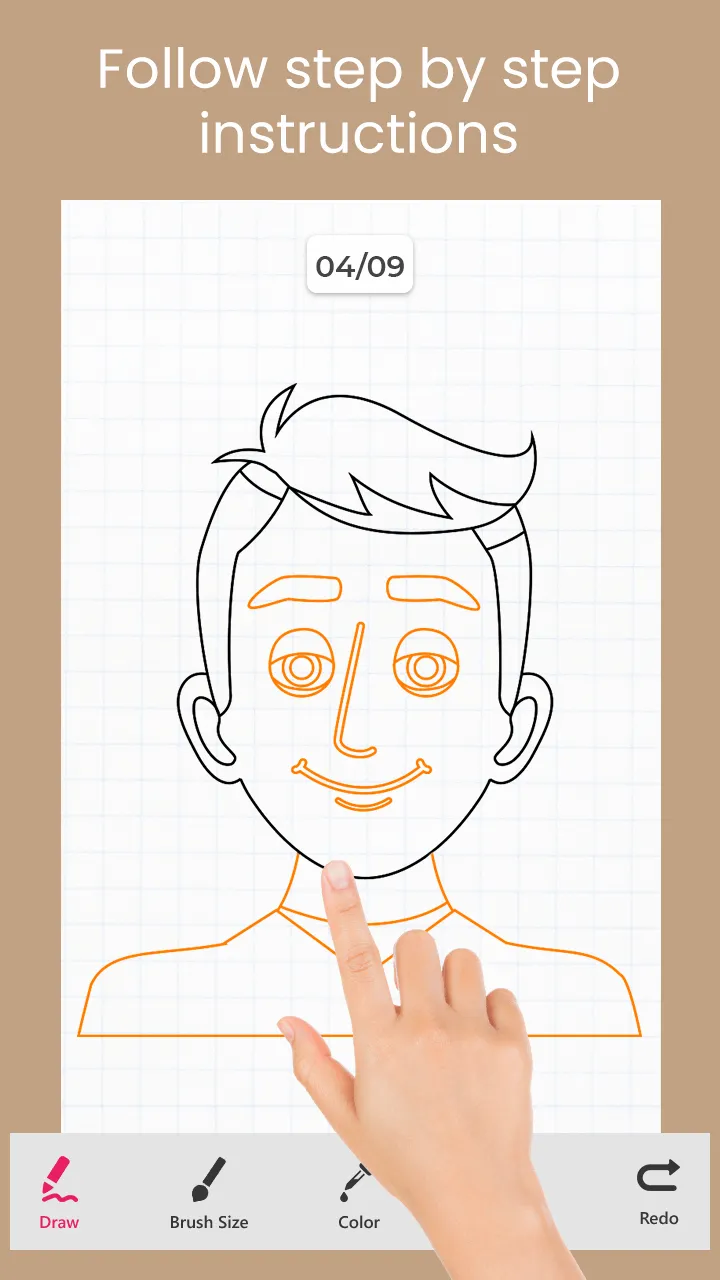 Face Draw Step by Step | Indus Appstore | Screenshot