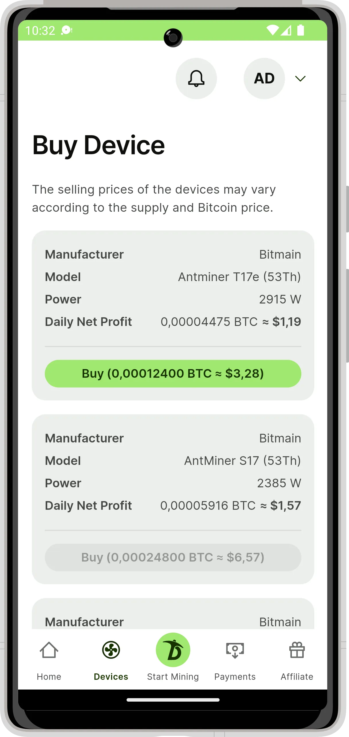 Crypto Mining (ASIC Miner) | Indus Appstore | Screenshot