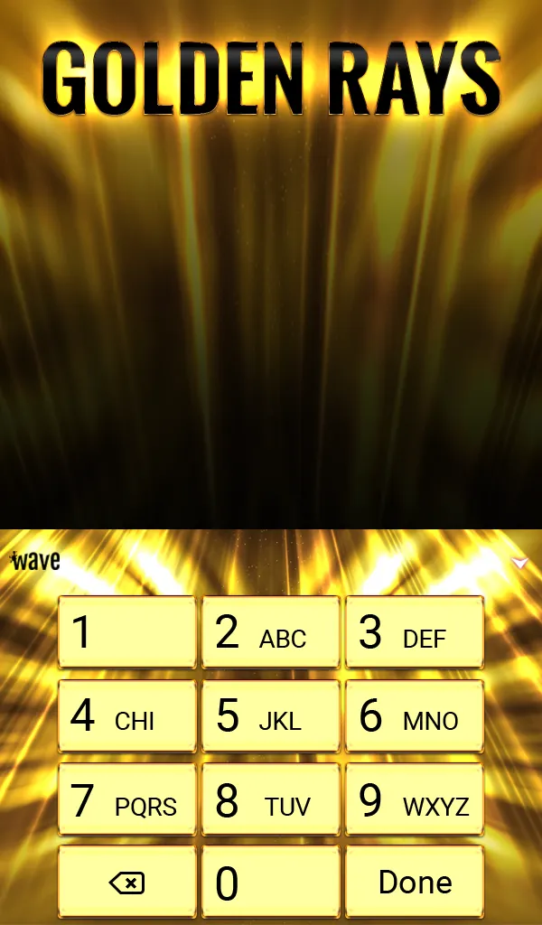 Golden Rays Animated Keyboard | Indus Appstore | Screenshot