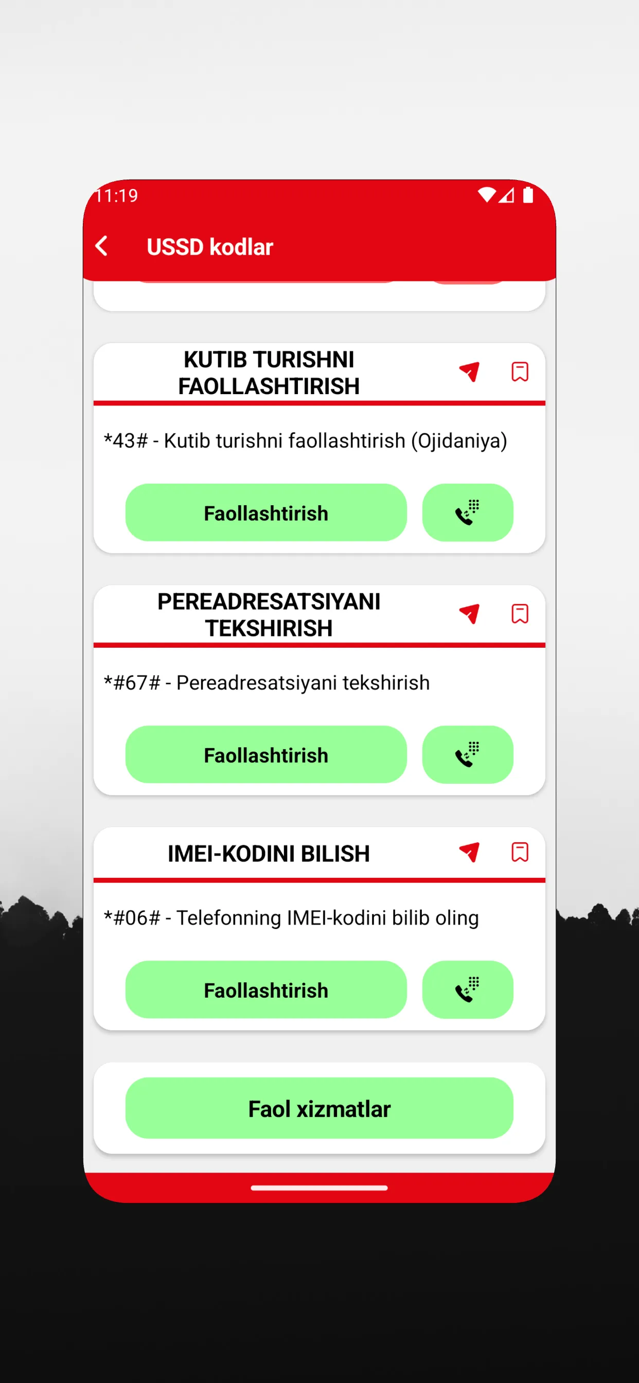 USSD kodlar | Indus Appstore | Screenshot