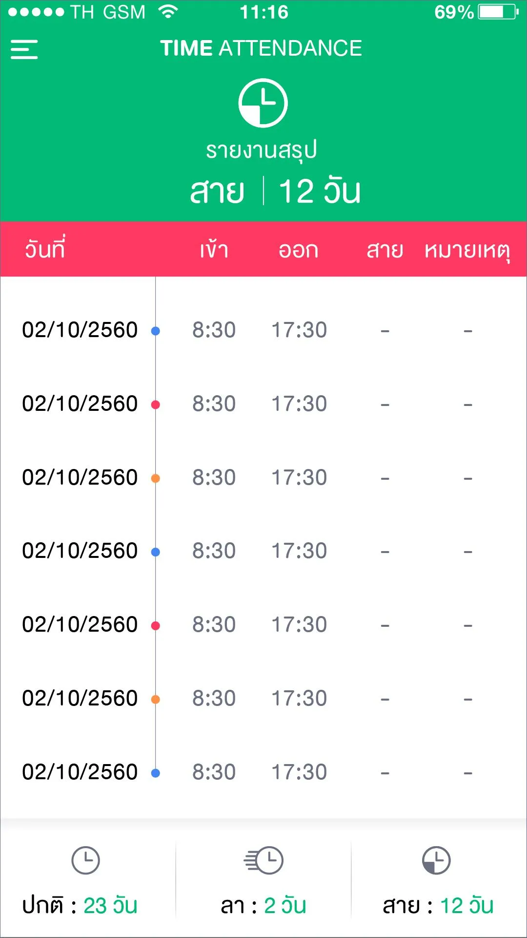 Time Attendance | Indus Appstore | Screenshot