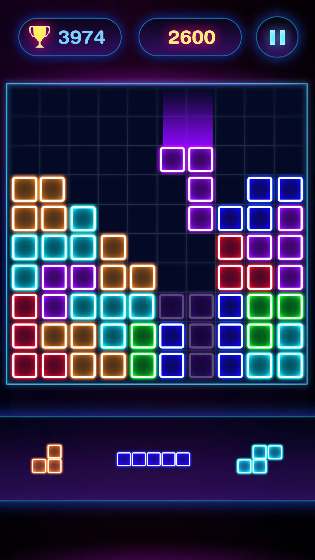 Glow Block Puzzle | Indus Appstore | Screenshot