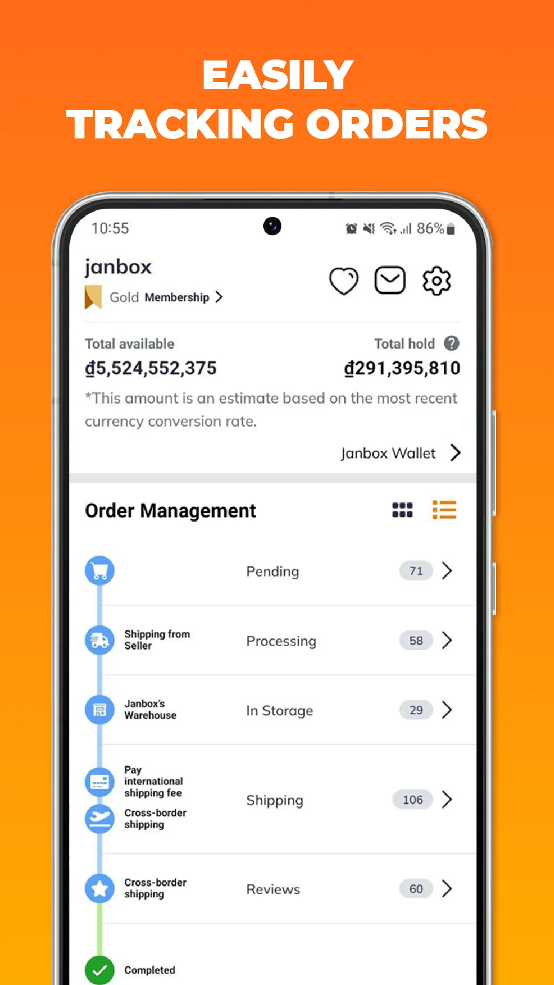 Janbox: Cross border Ecommerce | Indus Appstore | Screenshot