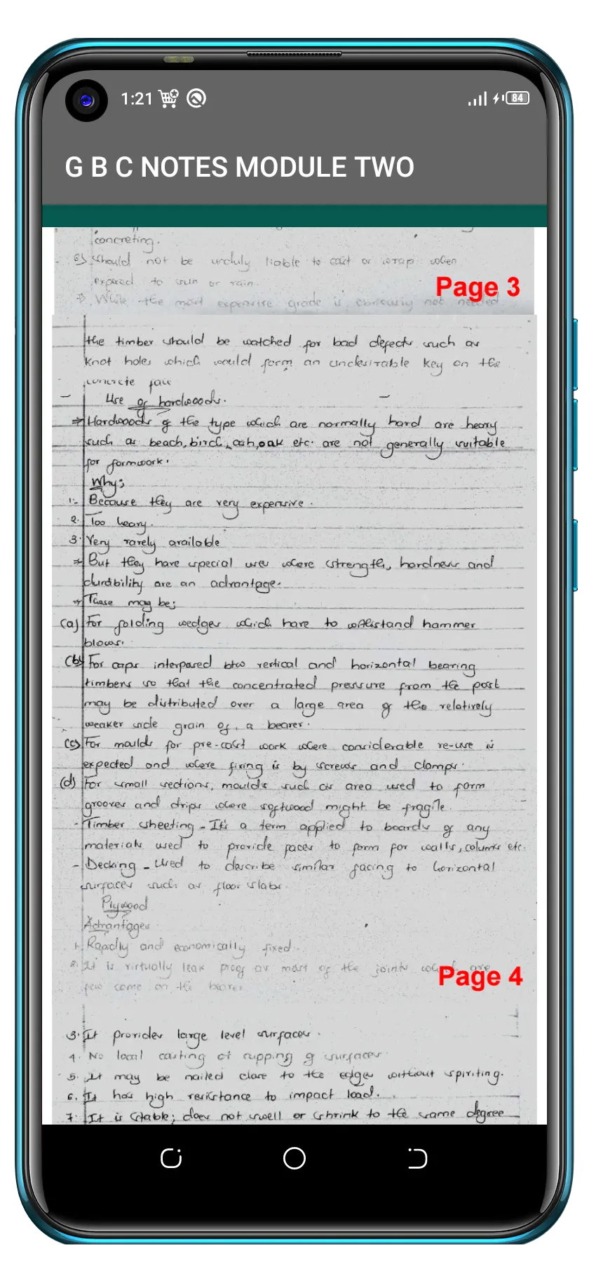 G B C 2 NOTES | Indus Appstore | Screenshot