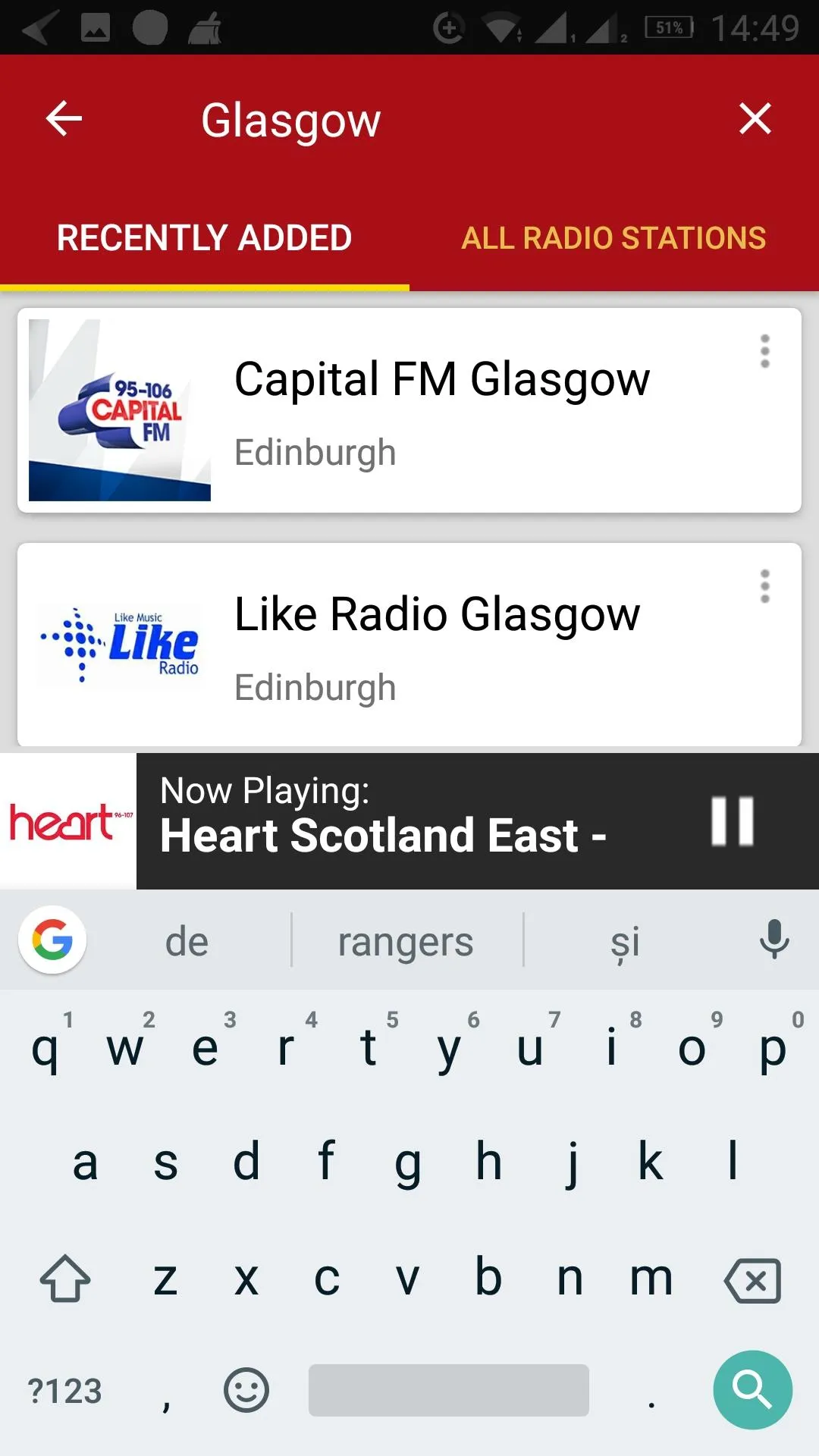 Scotland Radio Stations | Indus Appstore | Screenshot