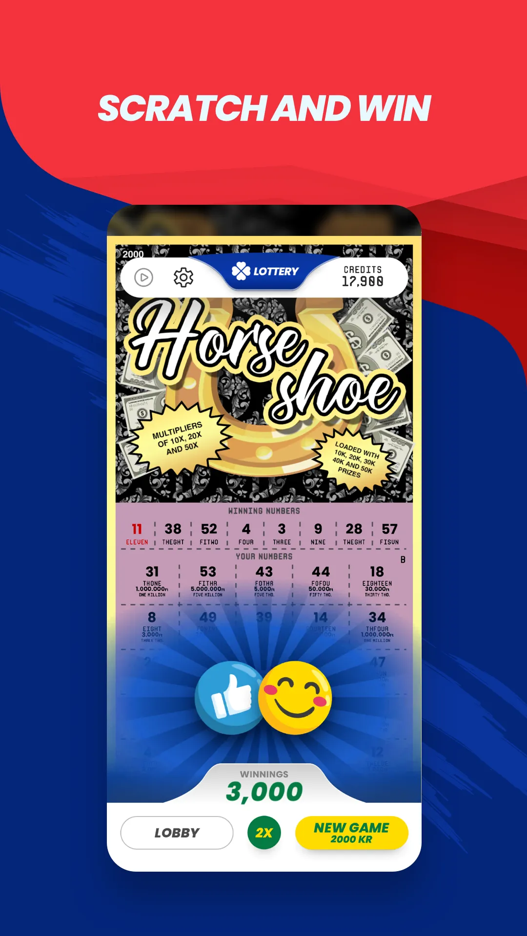 Kaparós Lottery Scratch Cards | Indus Appstore | Screenshot