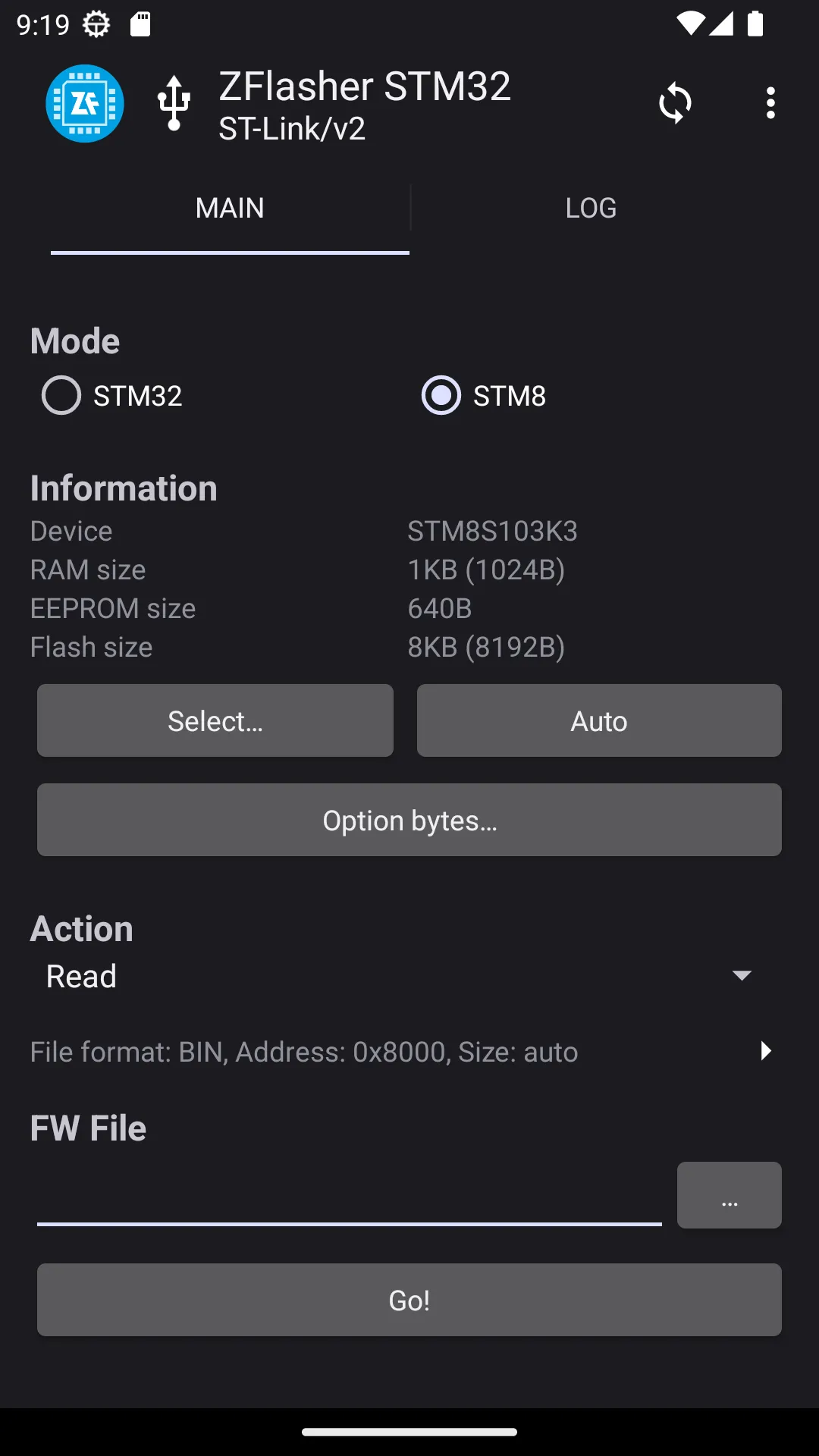 ZFlasher STM32 | Indus Appstore | Screenshot