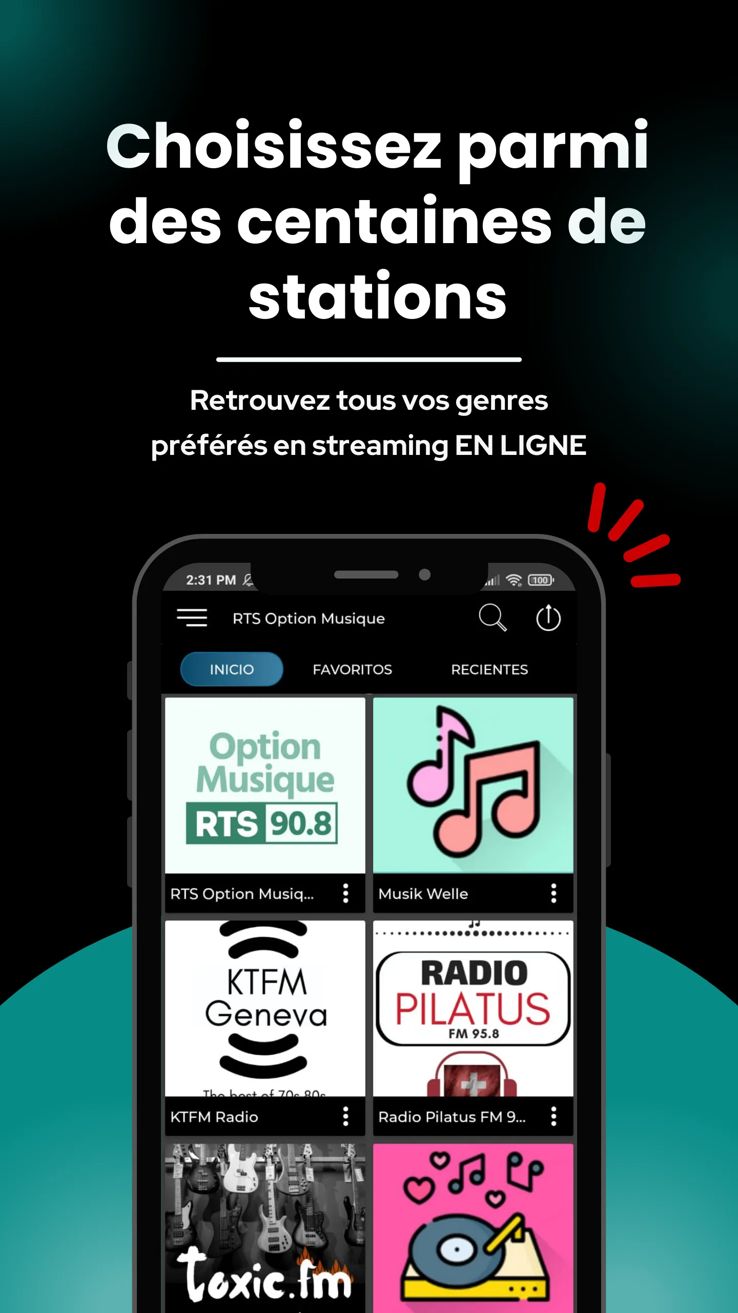 RTS Option Musique  Radio | Indus Appstore | Screenshot