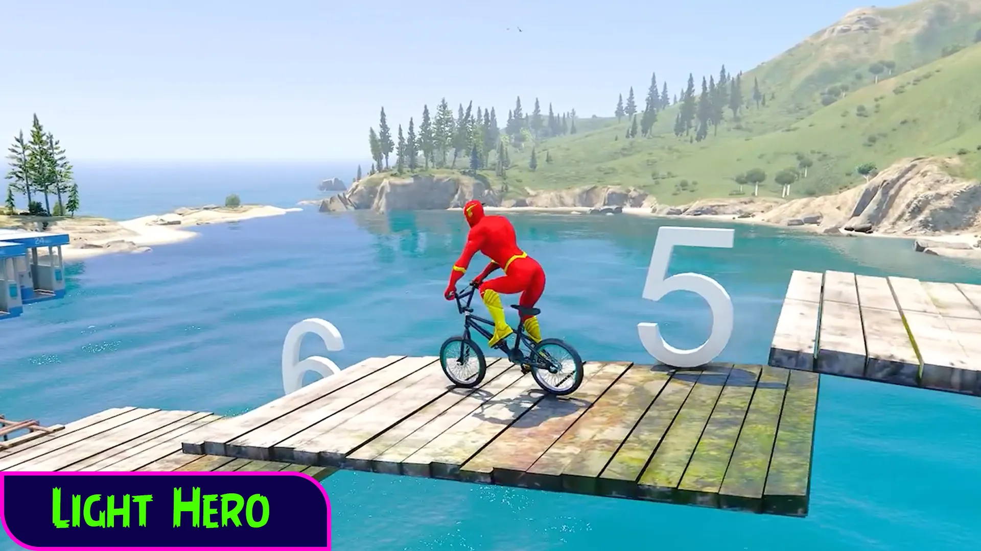 Superhero BMX Cycle Race | Indus Appstore | Screenshot