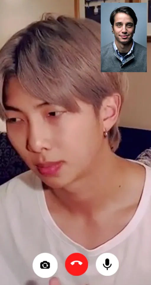 Kim Namjoon Fake Video Call | Indus Appstore | Screenshot