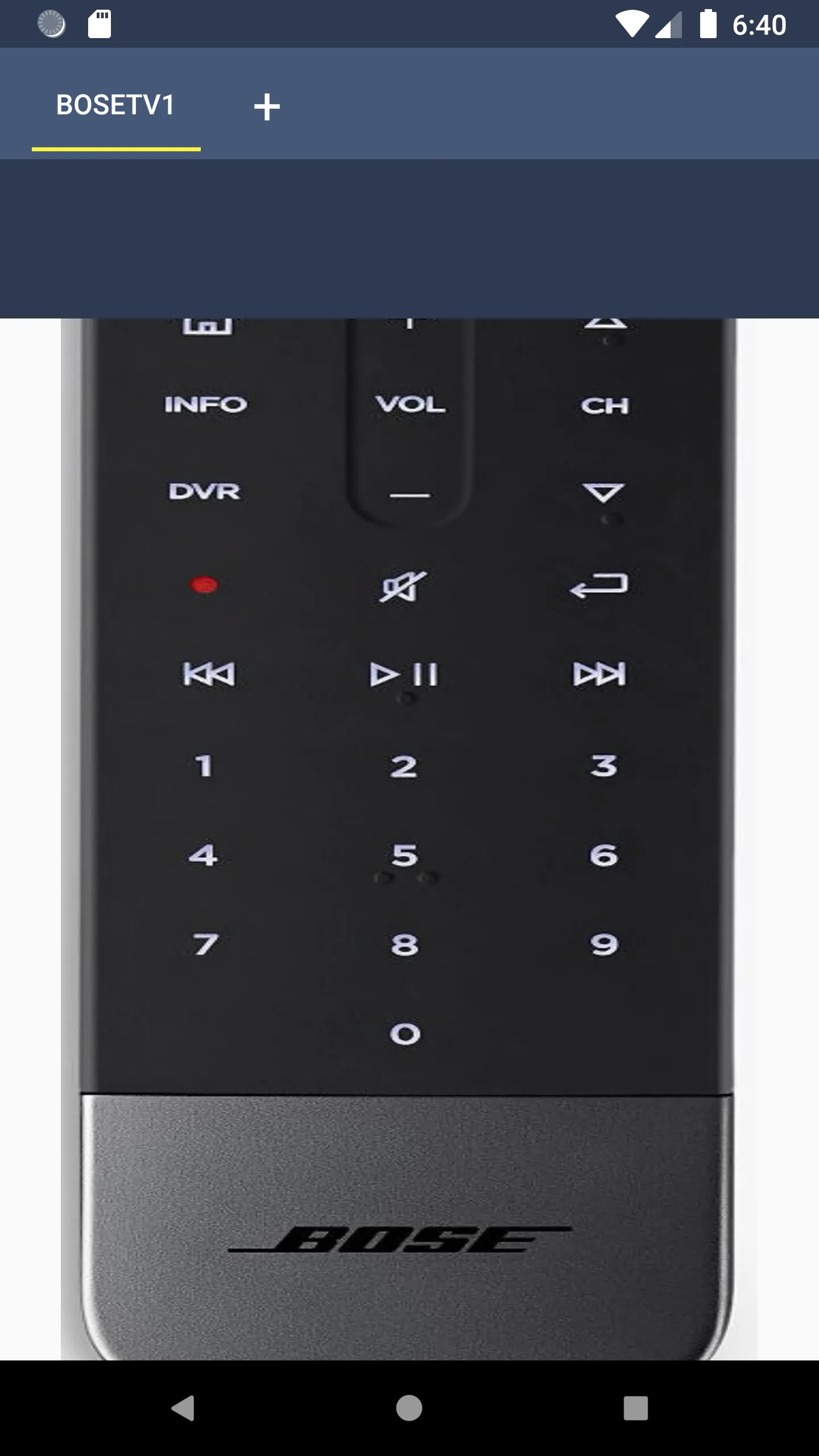 Bose TV Remote | Indus Appstore | Screenshot