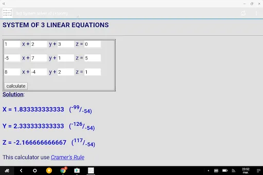 System Equations 3x3 | Indus Appstore | Screenshot