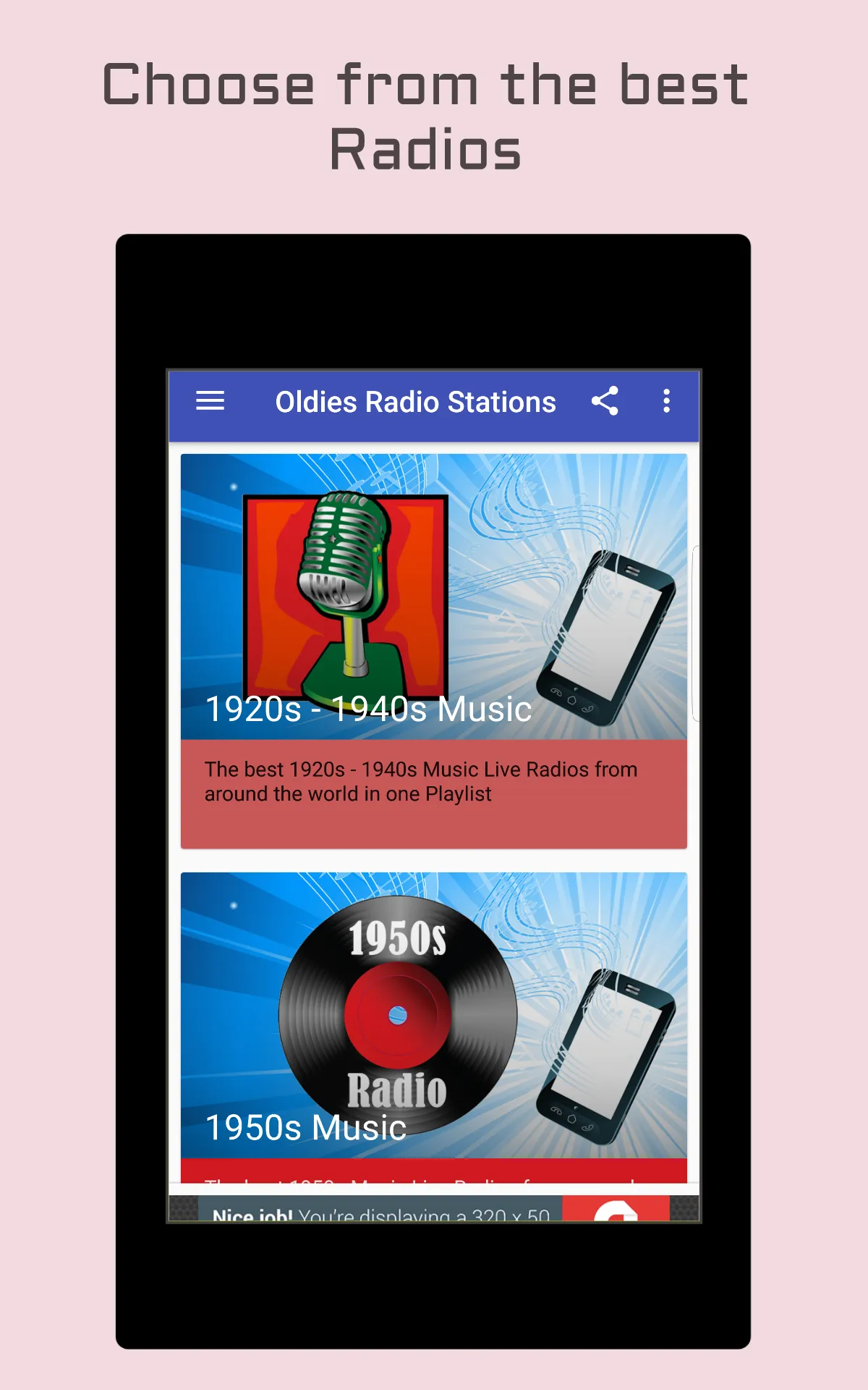 Oldies Radio 500+ Stations | Indus Appstore | Screenshot