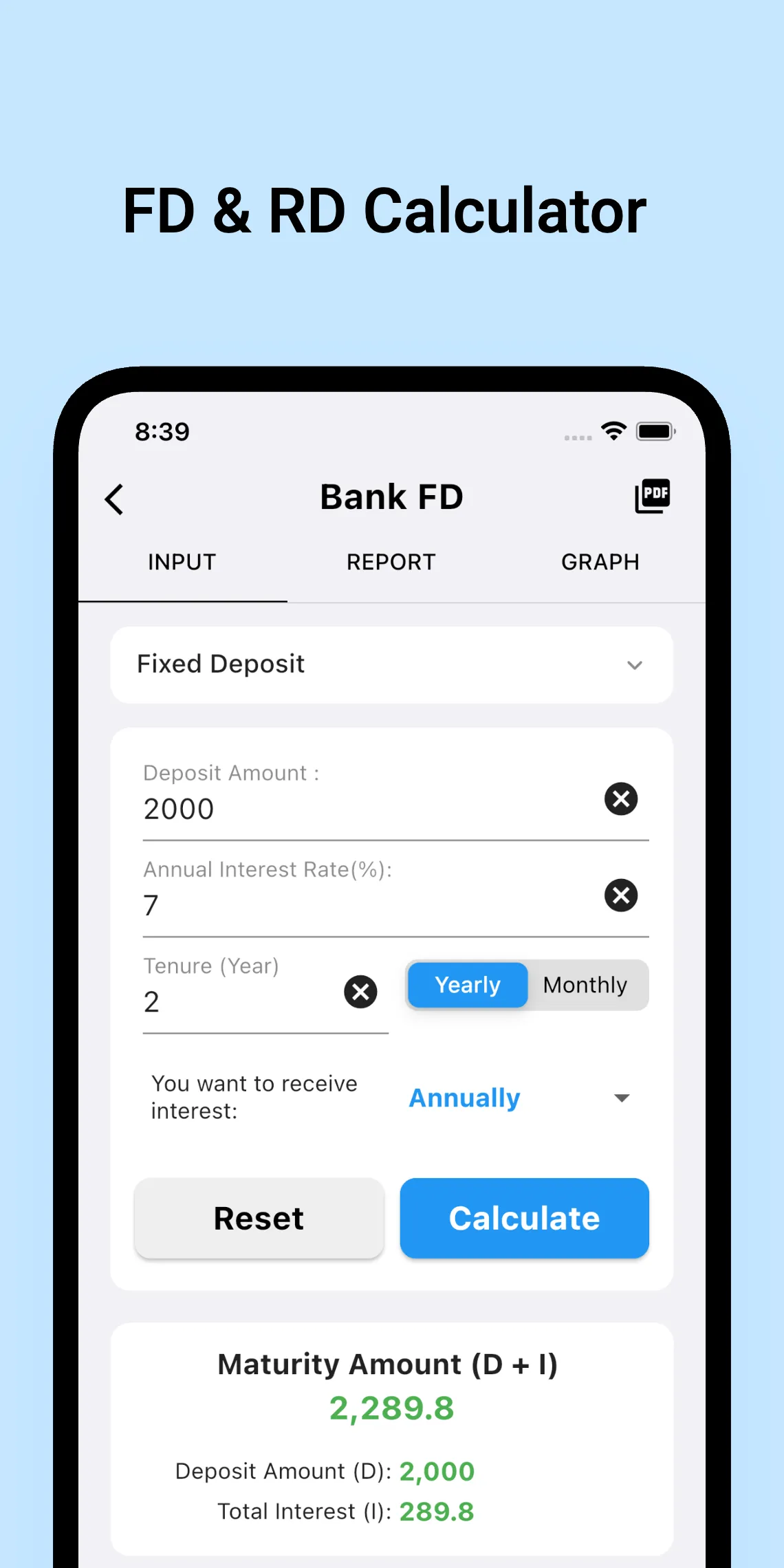 Financial Calculator EMI | Indus Appstore | Screenshot