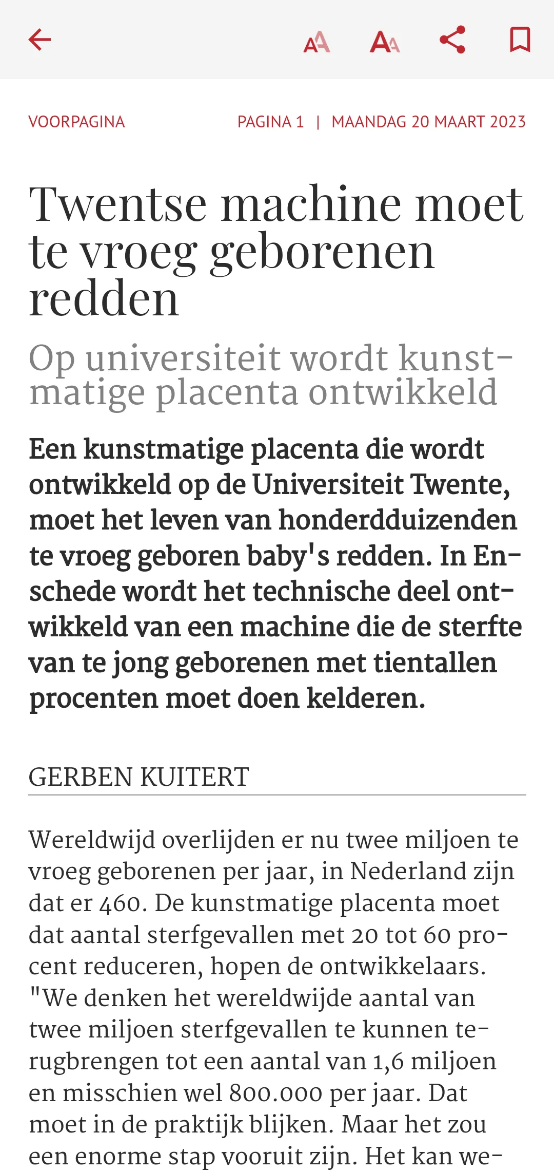 Tubantia - Digitale krant | Indus Appstore | Screenshot