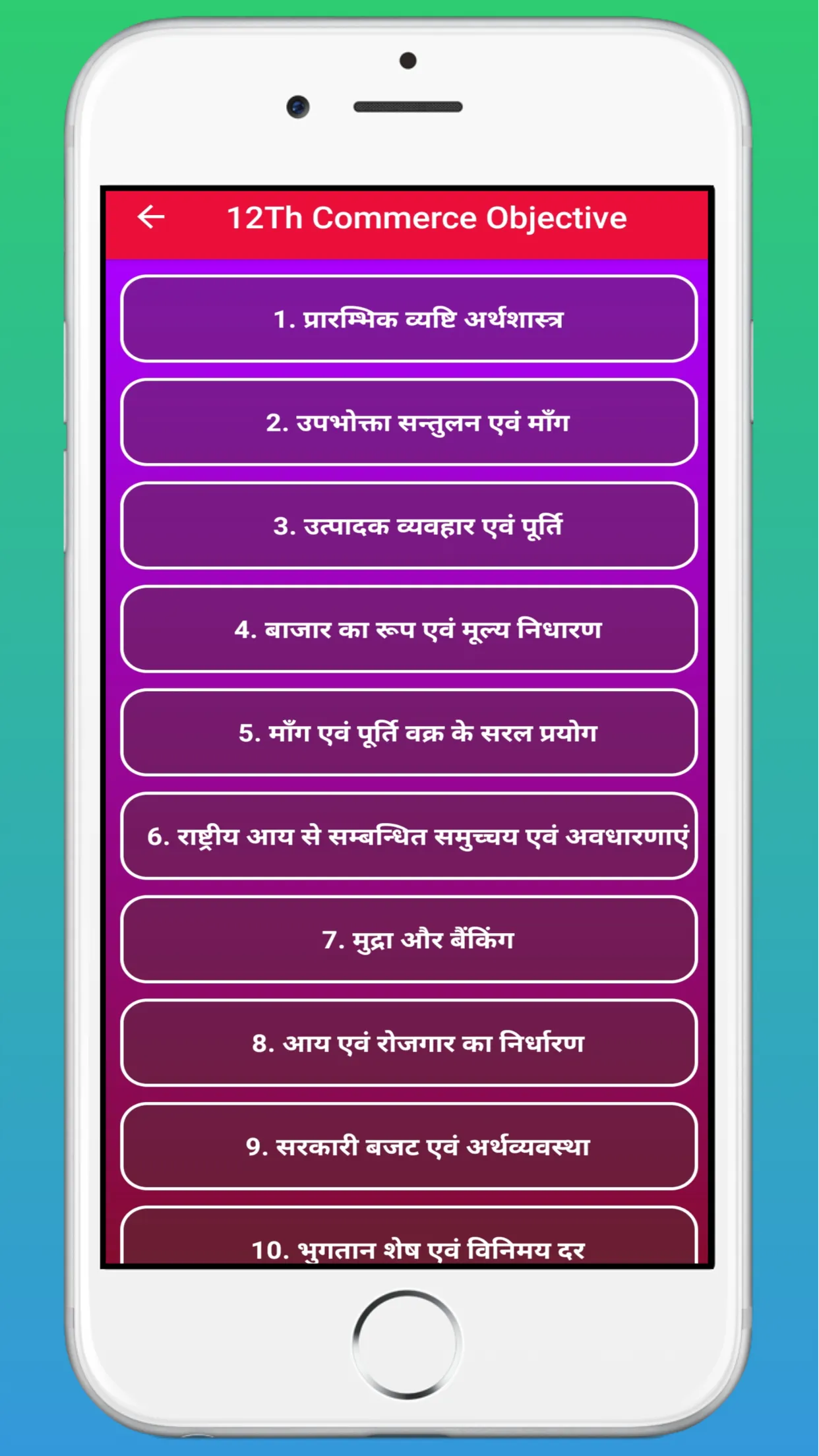 12Th Commerce Objective | Indus Appstore | Screenshot