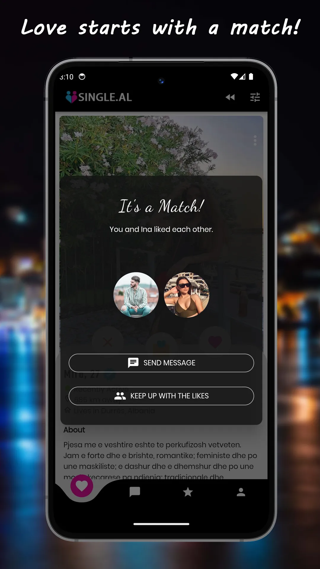 Single.al - Dating & Connect | Indus Appstore | Screenshot