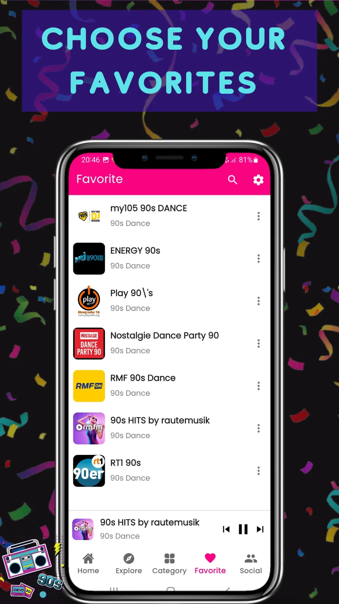 90s Dance Music Radio | Indus Appstore | Screenshot