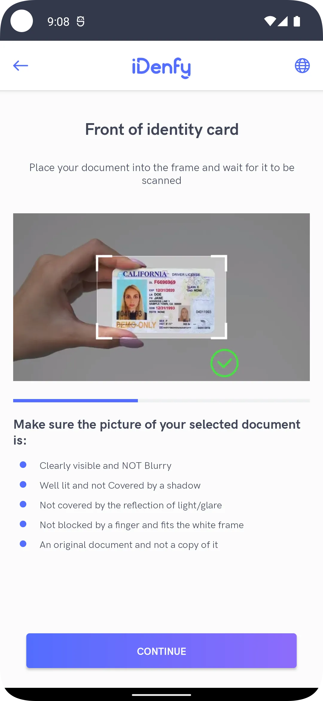 iDenfy Identity Verification | Indus Appstore | Screenshot