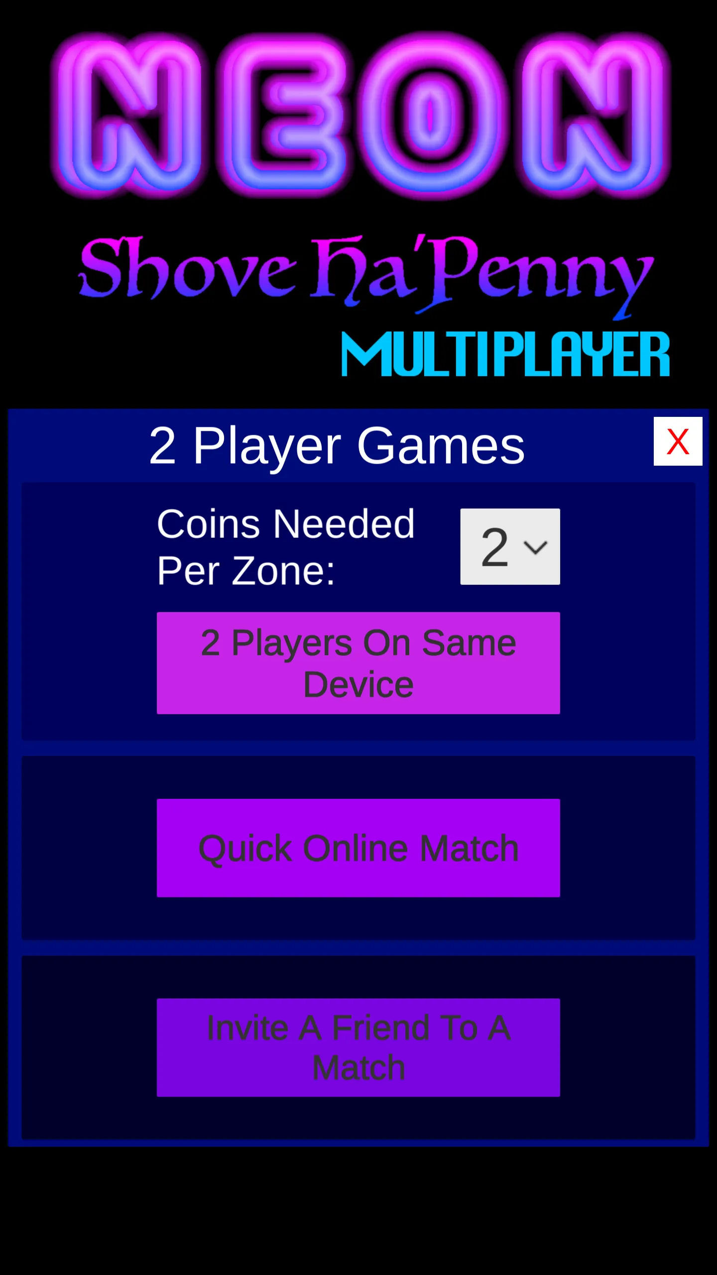 Neon Shove Ha'penny | Indus Appstore | Screenshot