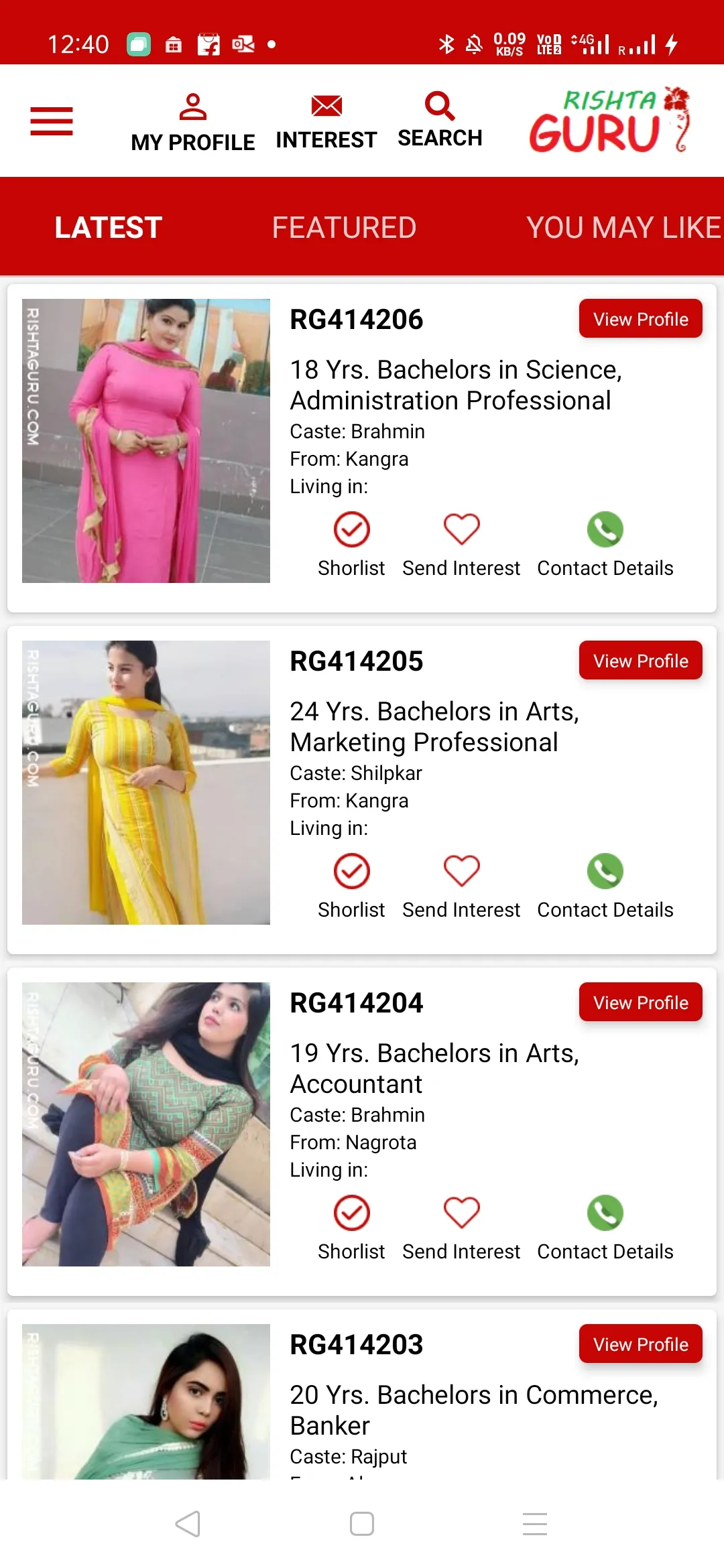 Rishta Guru - Indian Matrimony | Indus Appstore | Screenshot