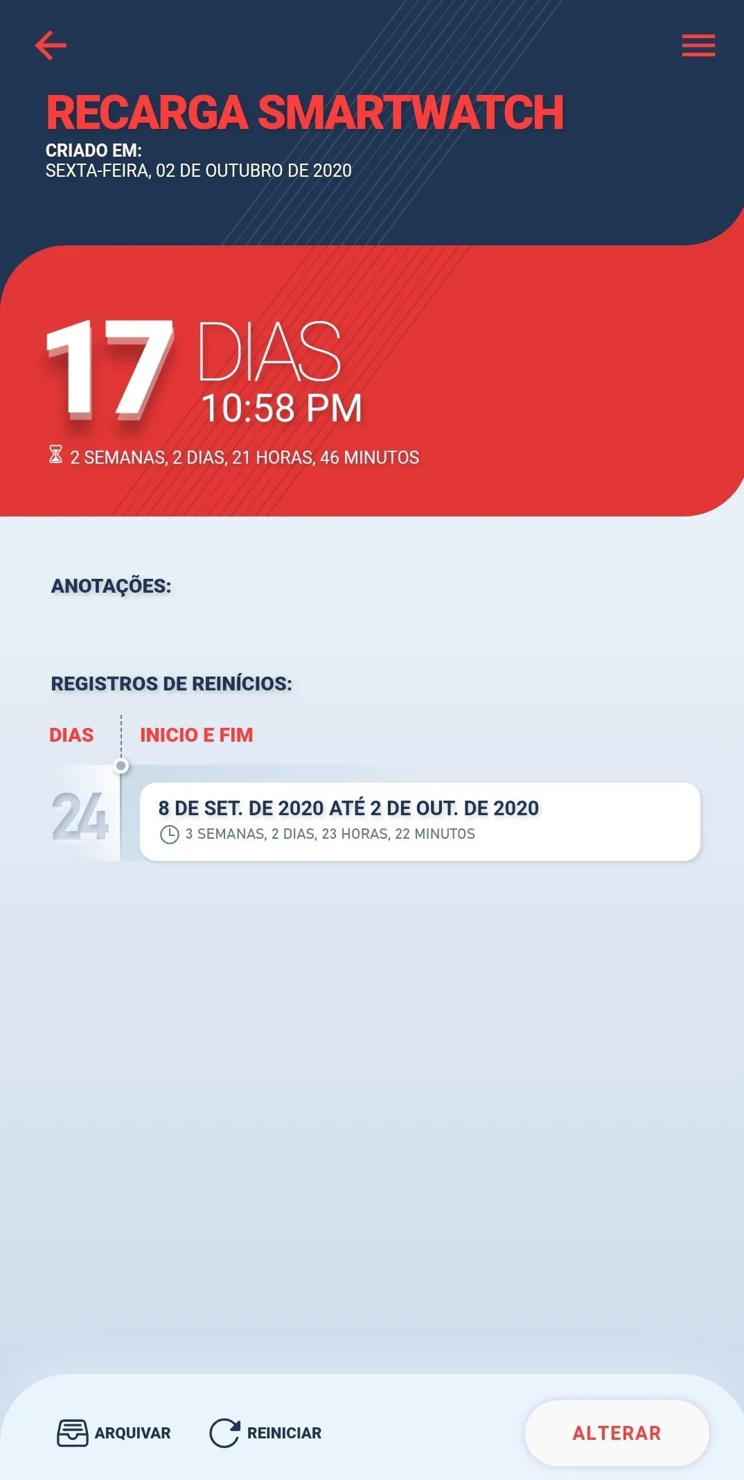 Contador de Dias com Histórico | Indus Appstore | Screenshot