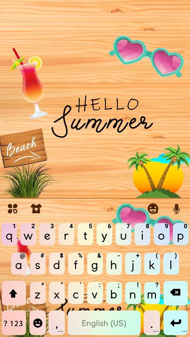 Relaxing Summer Holiday Keyboa | Indus Appstore | Screenshot