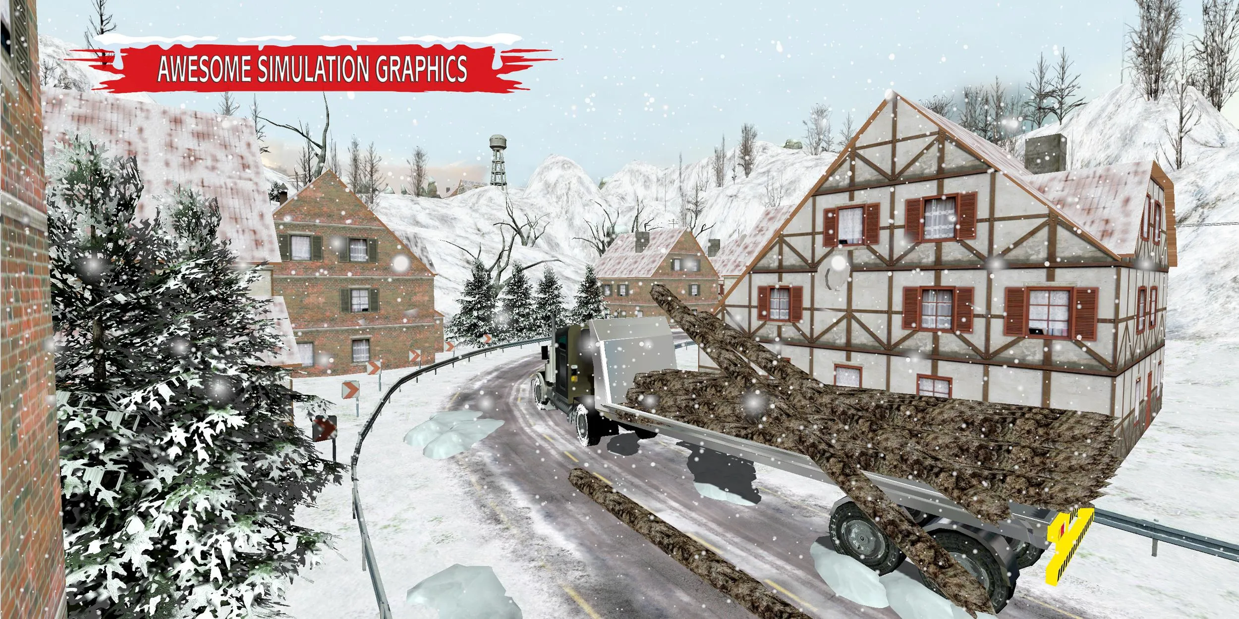 Winter Snow Pickup Truck Drive | Indus Appstore | Screenshot