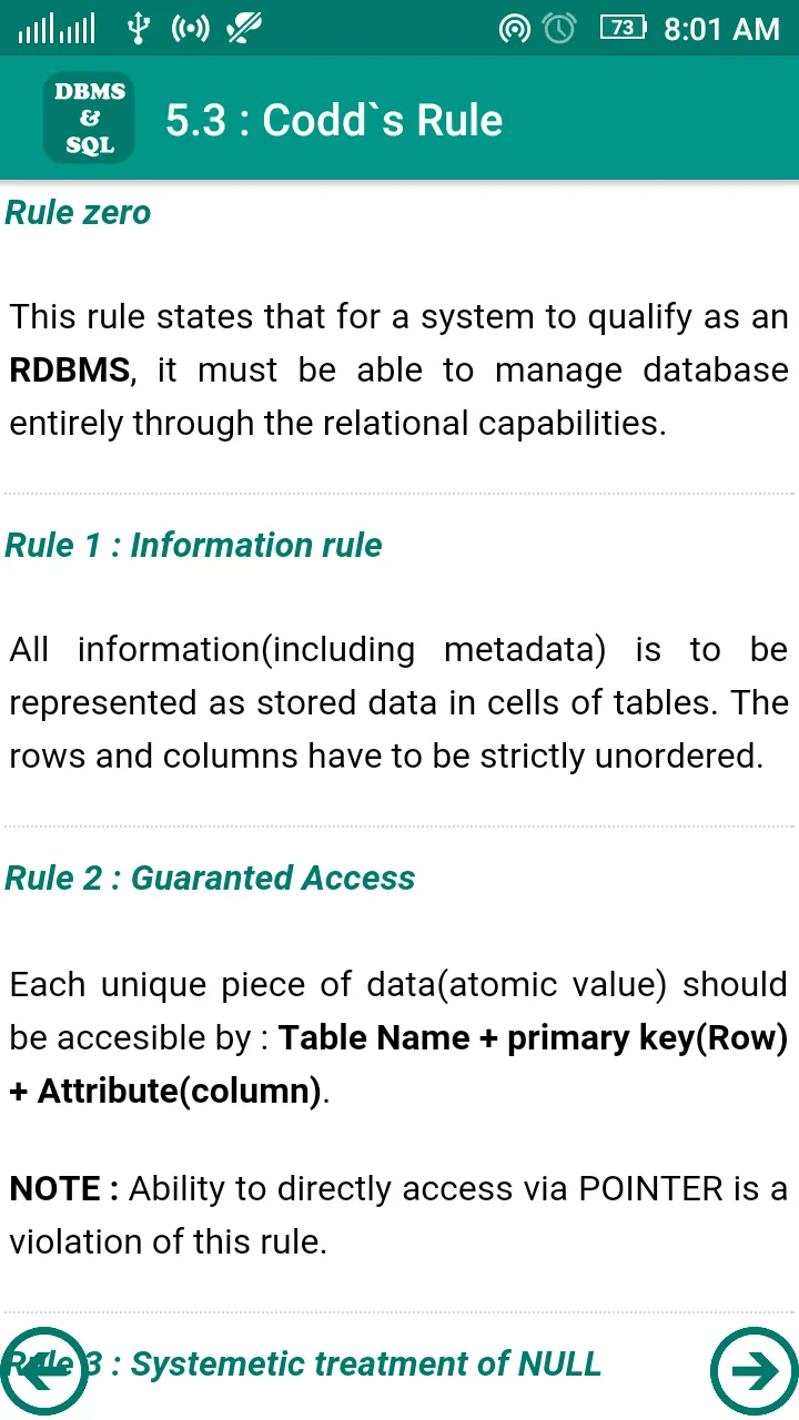 Learn DBMS | Indus Appstore | Screenshot