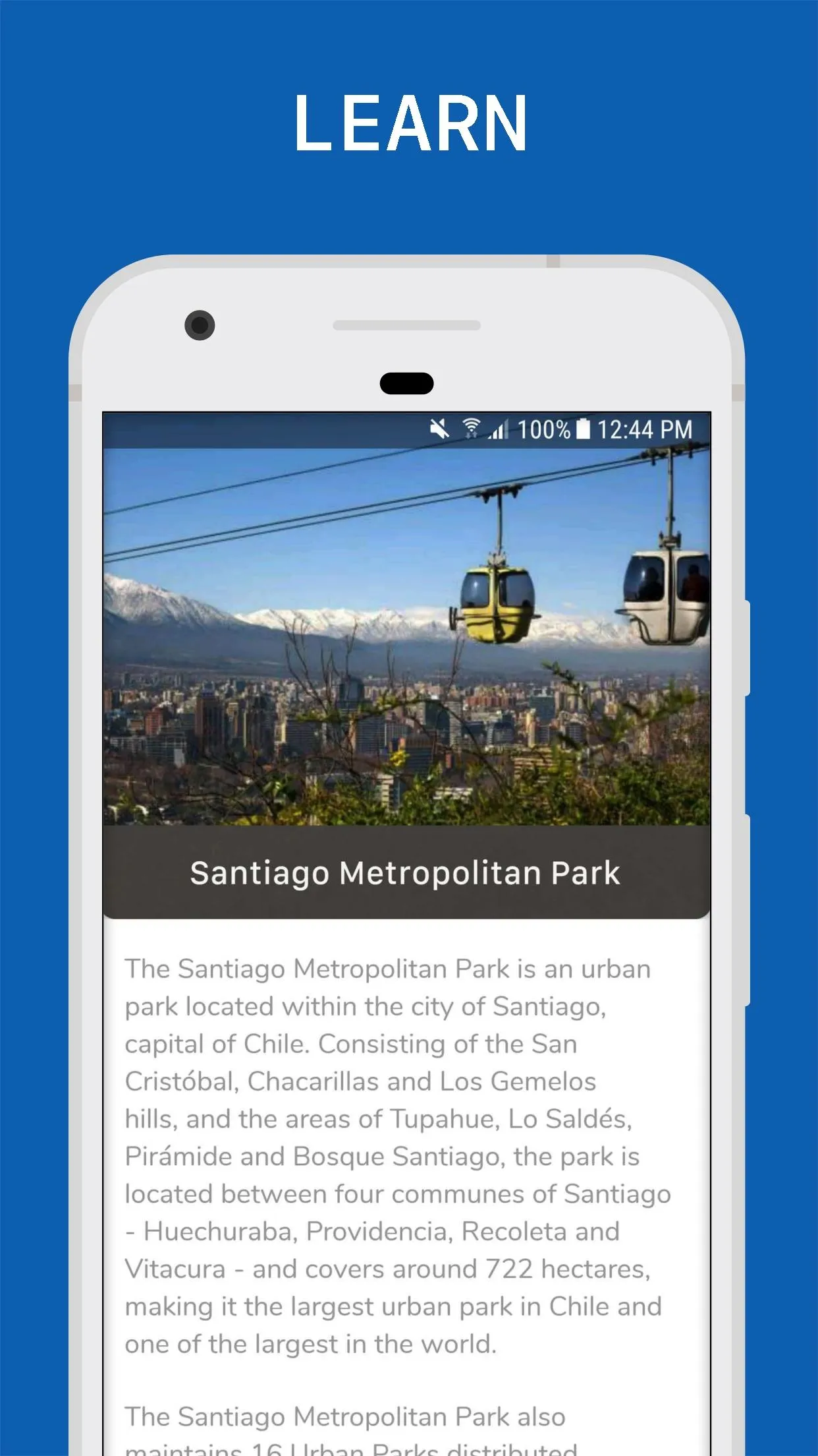 Santiago de Chile Travel Guide | Indus Appstore | Screenshot