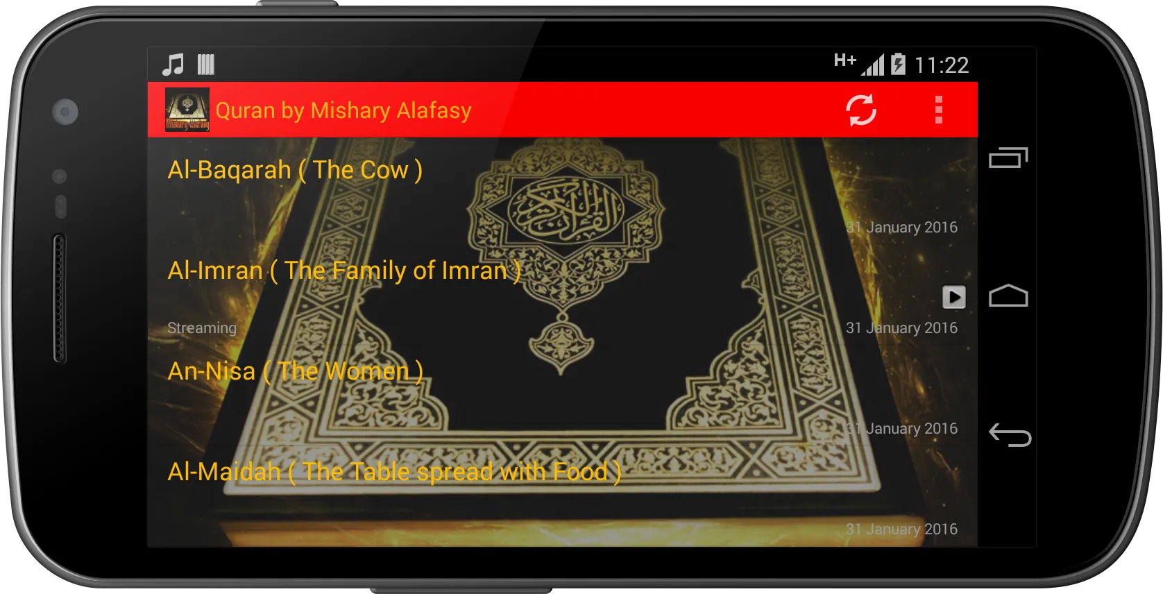 Quran by Mishary Alafasy AUDIO | Indus Appstore | Screenshot