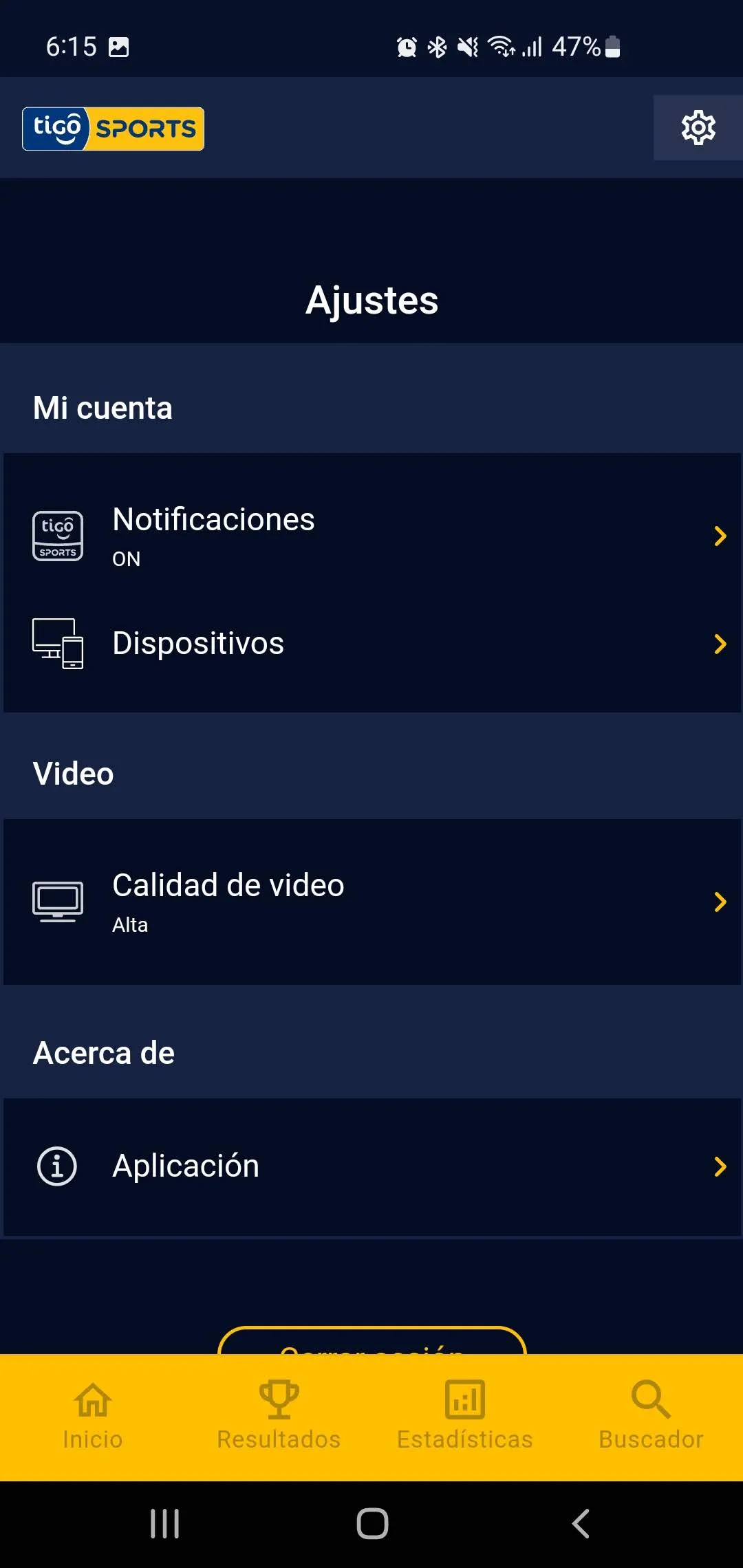 Tigo Sports Honduras | Indus Appstore | Screenshot