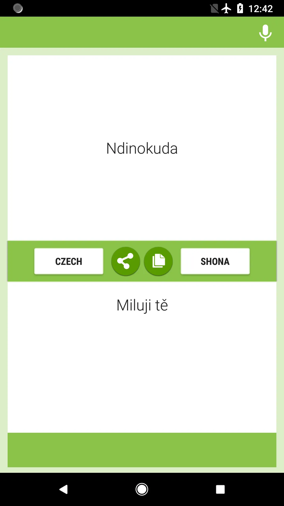 Czech-Shona Translator | Indus Appstore | Screenshot