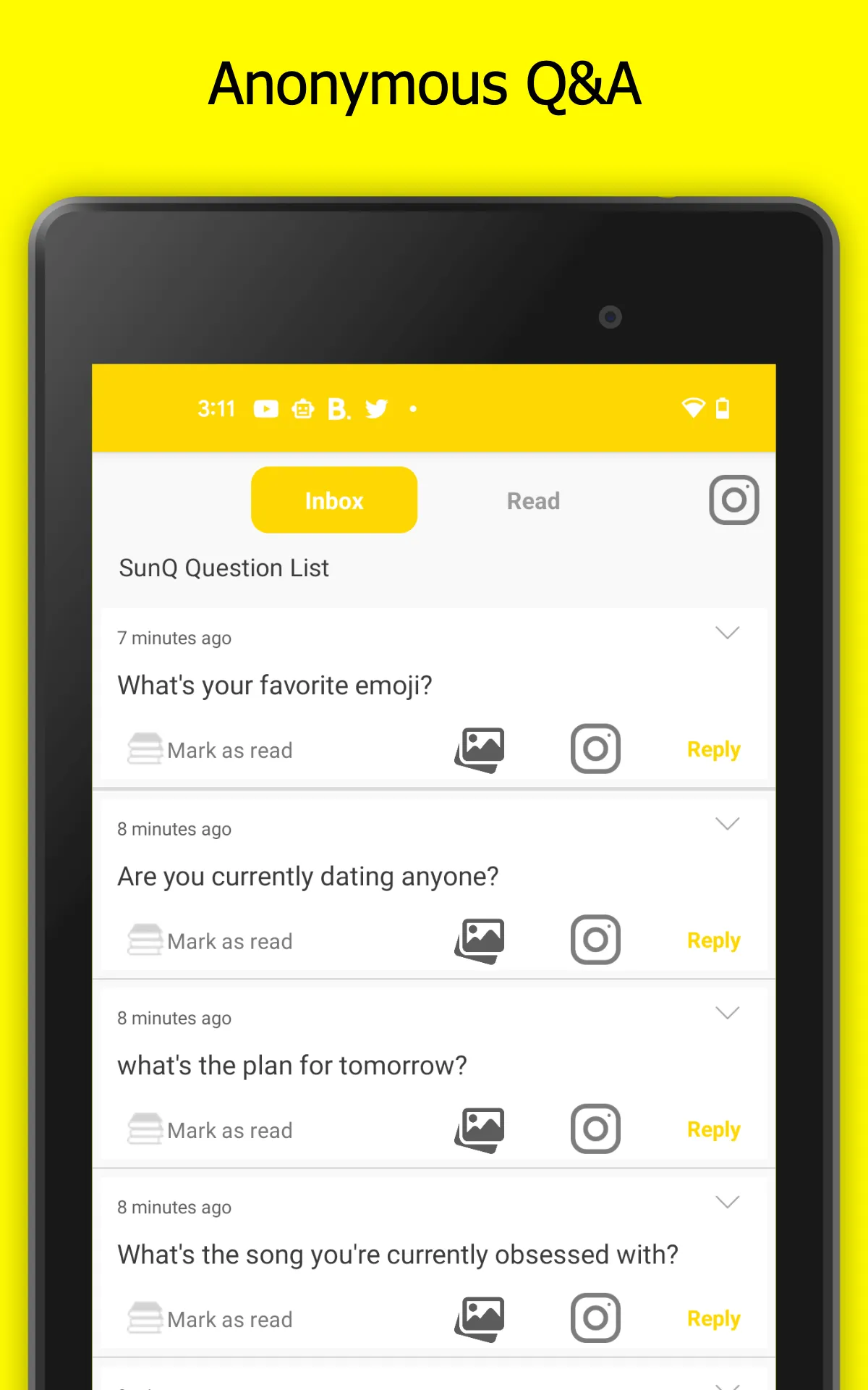 SunQ - anonymous q&a | Indus Appstore | Screenshot