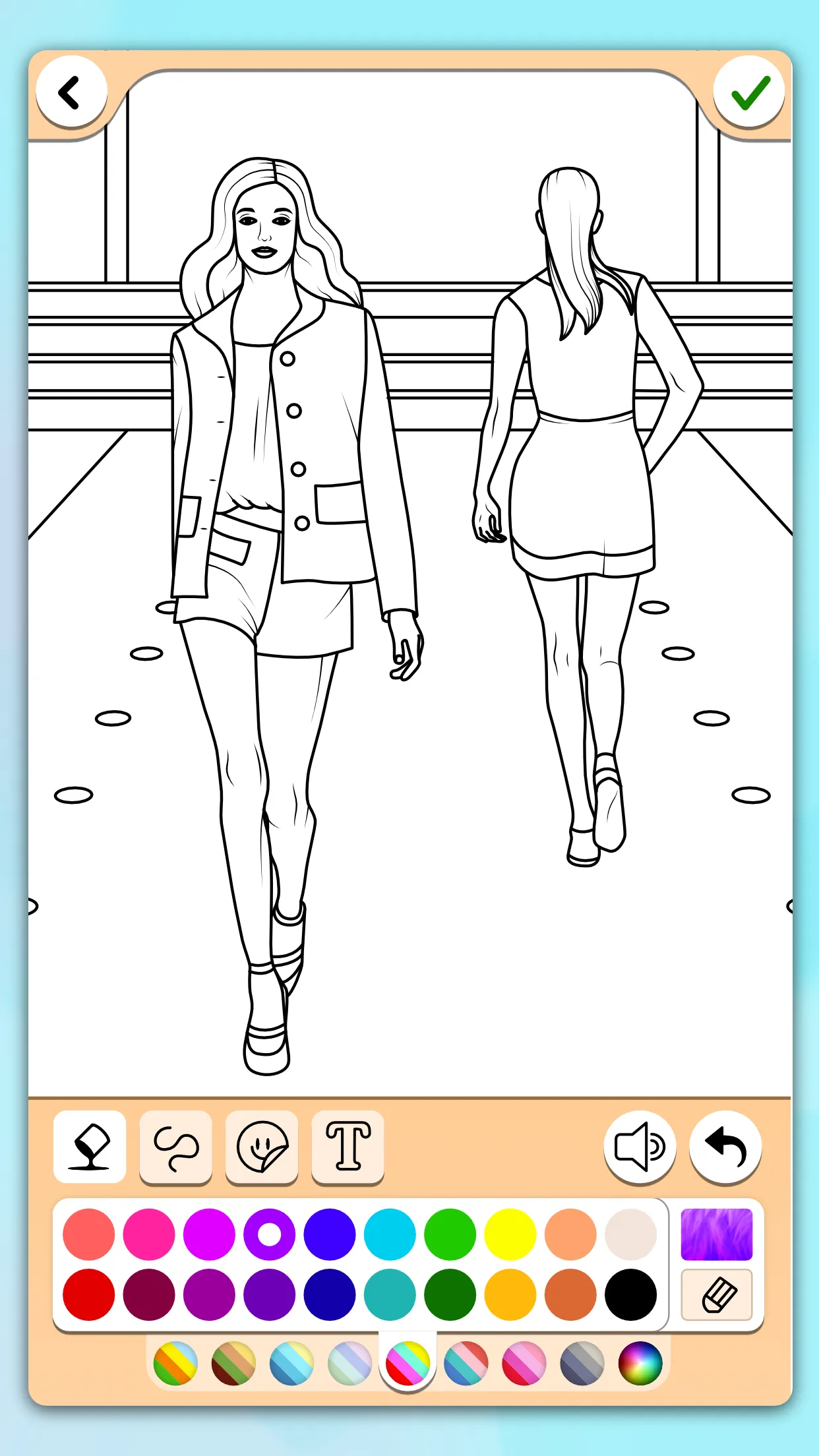 Fashion Coloring Pages | Indus Appstore | Screenshot