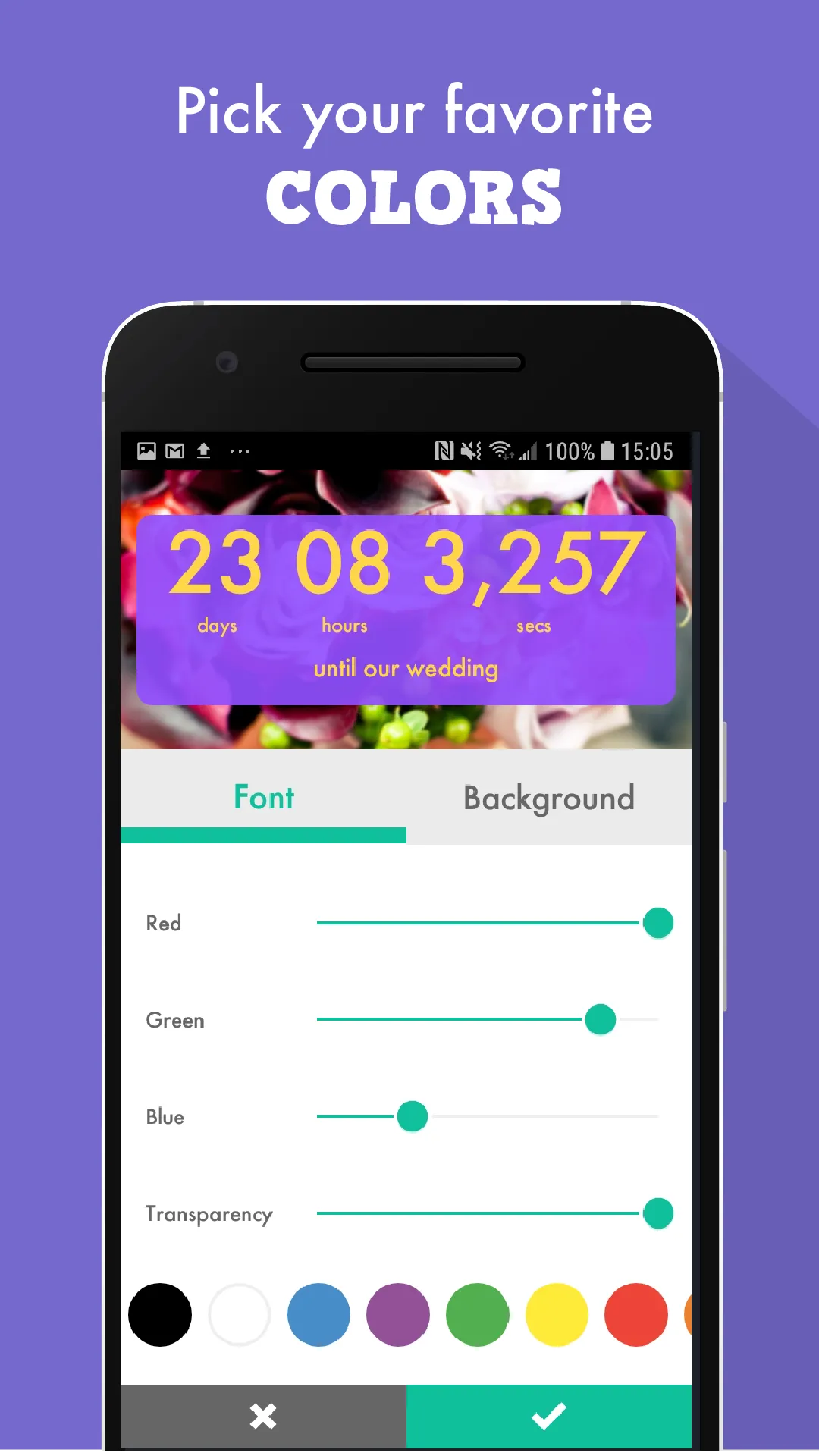 Wedding Countdown Widget | Indus Appstore | Screenshot