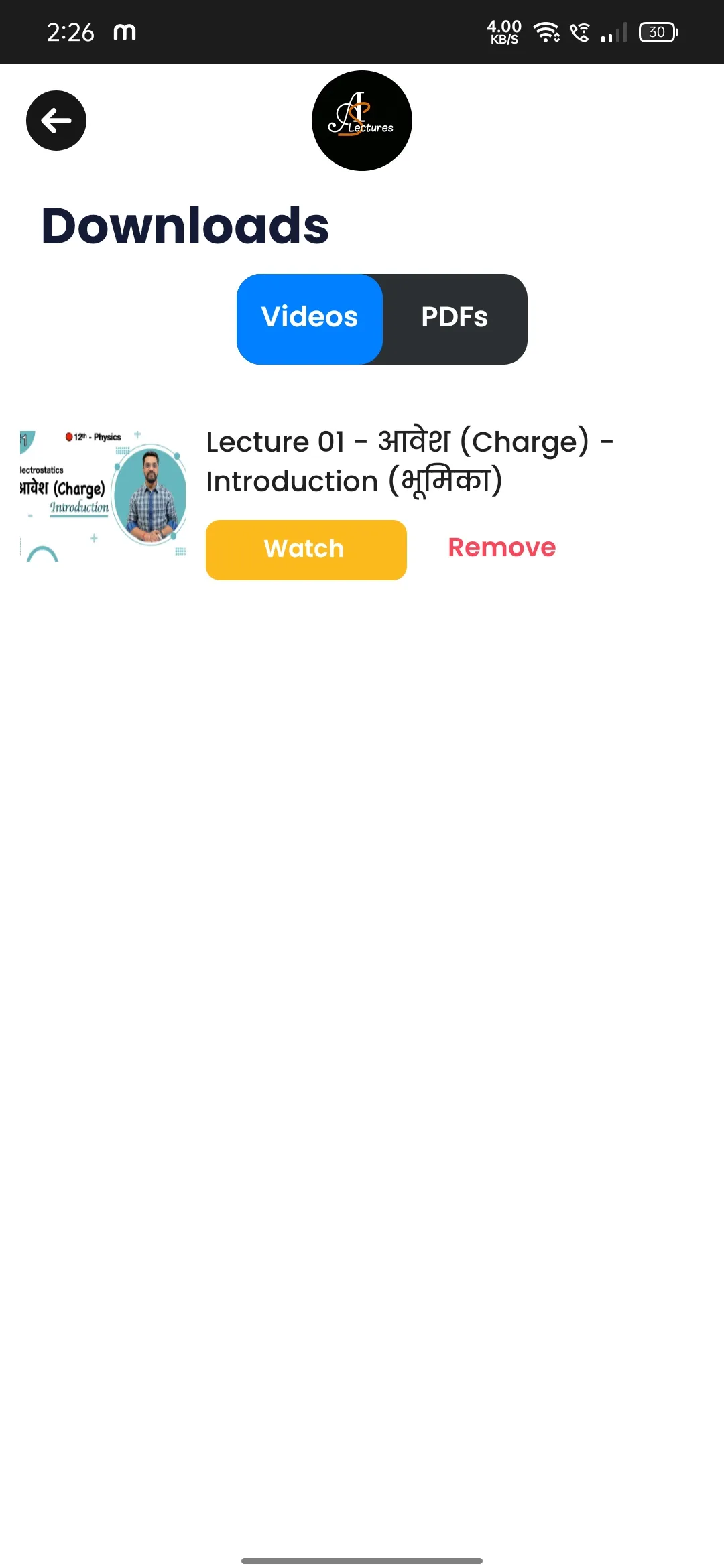 Ashish Singh Lectures Pro | Indus Appstore | Screenshot