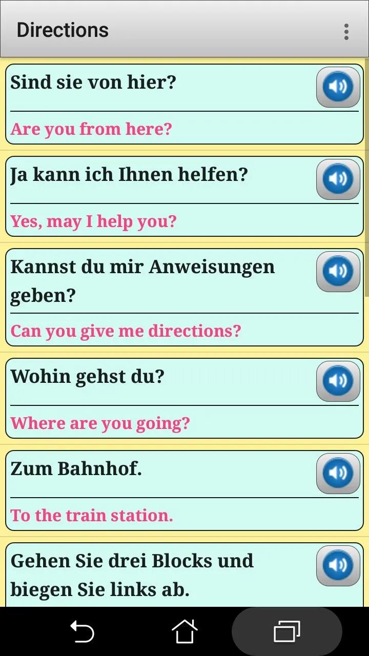 German phrasebook and phrases  | Indus Appstore | Screenshot