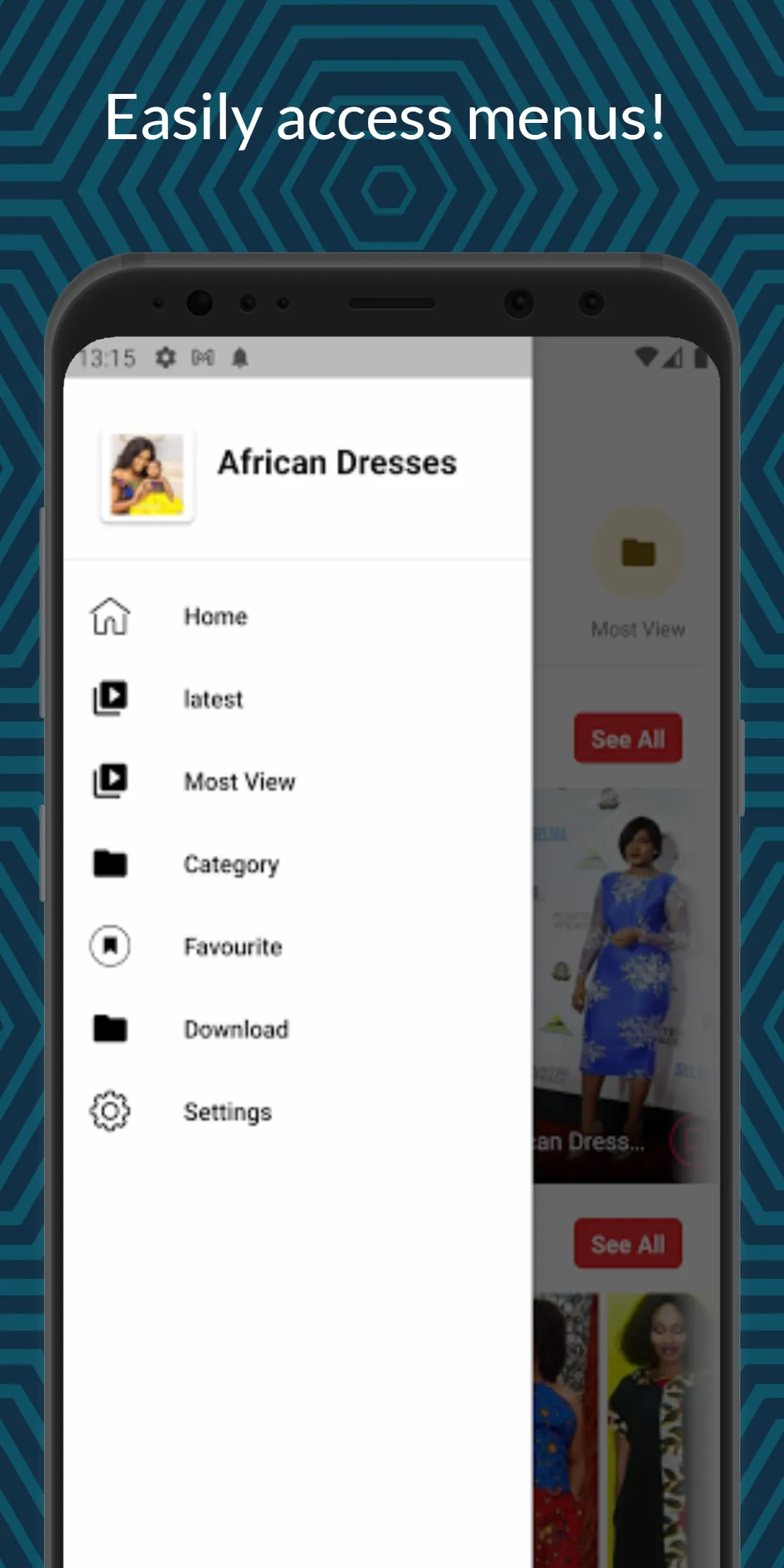 African Dresses | Indus Appstore | Screenshot