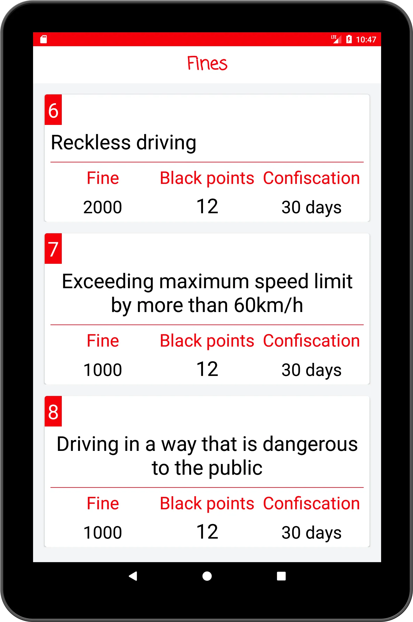 RTA Theory Test 2024 | Indus Appstore | Screenshot