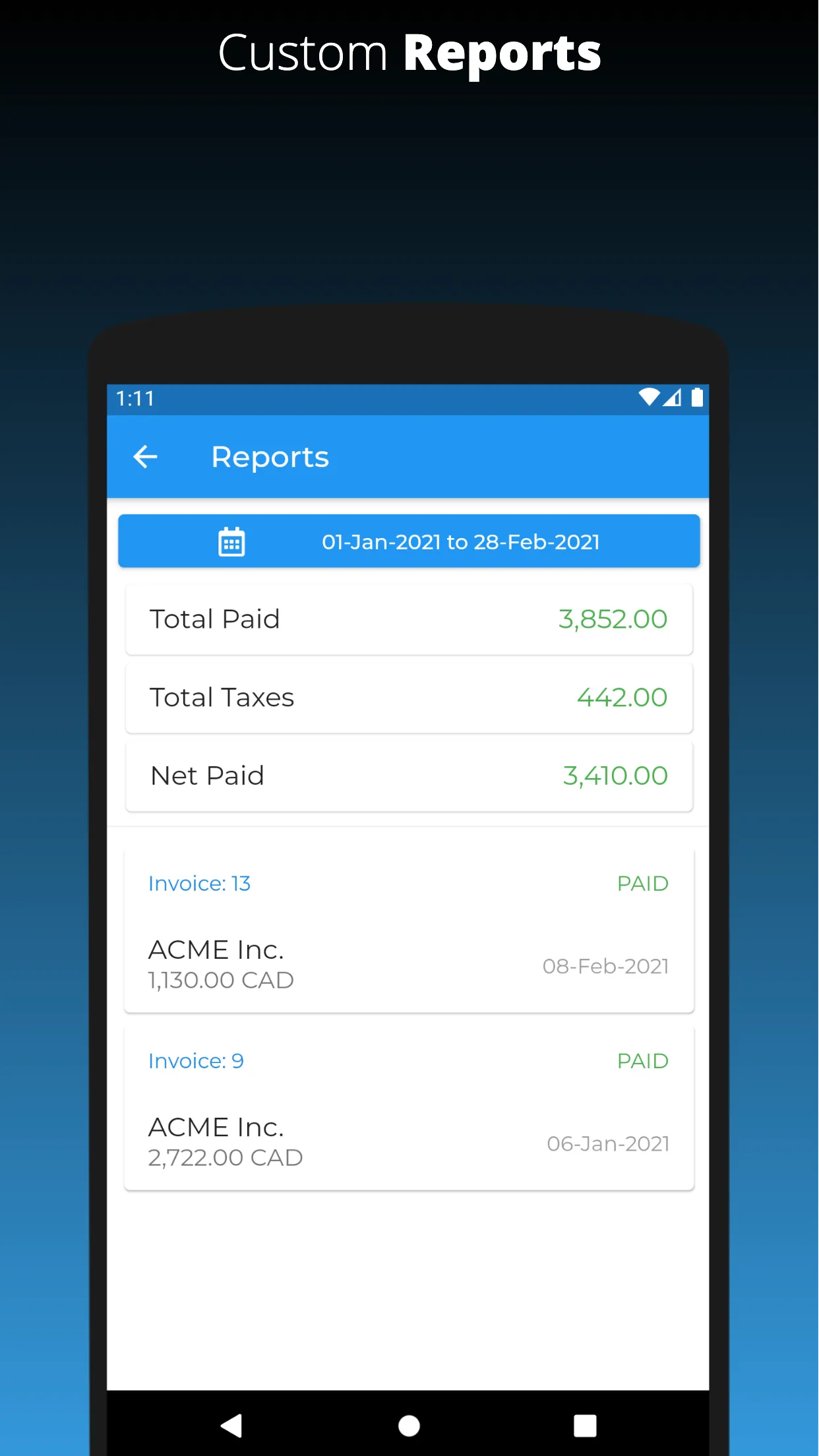 Invoicing 24/7 | Indus Appstore | Screenshot